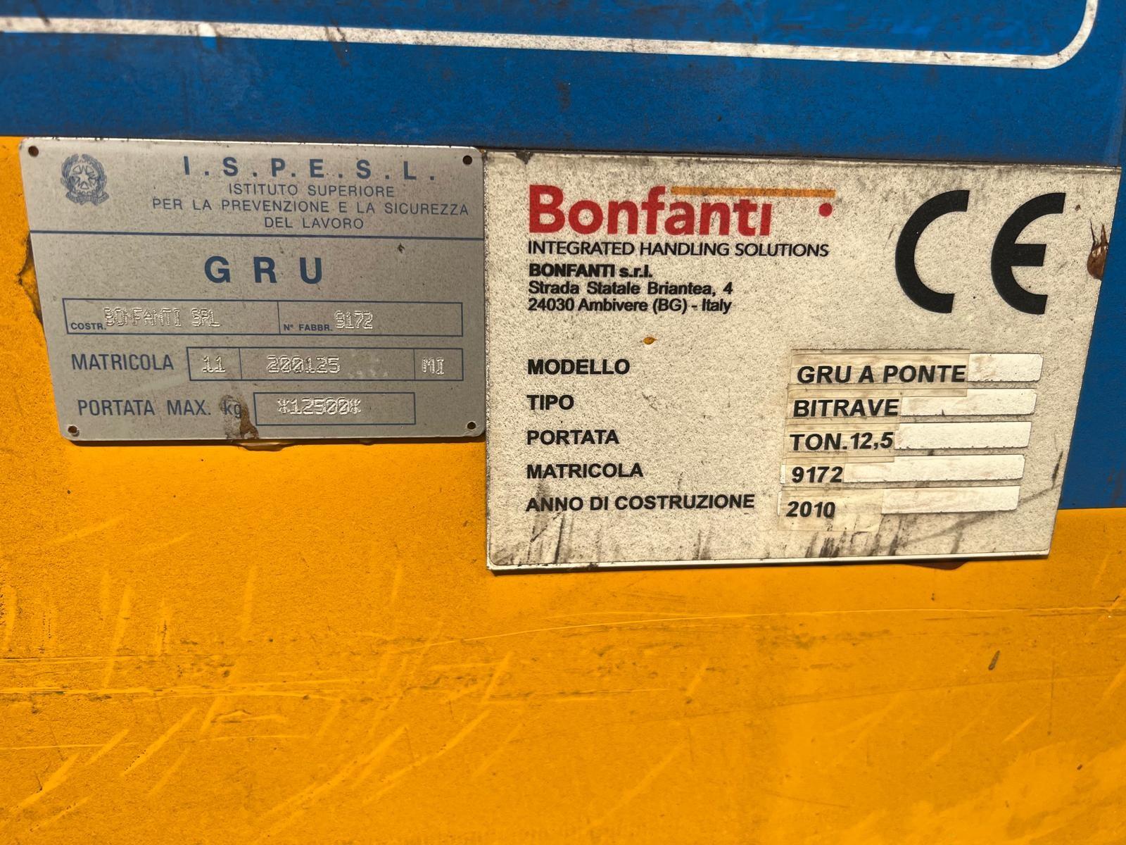 01CARROPONTE BITRAVE BONFANTI 12.5 TON SCARTAMENTO 16240 MM