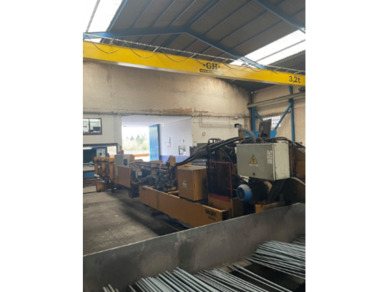 Banco di taglio da 12,6 m con scarico frontale e laterale OSCAM HSEL 50/1 JOLLY –