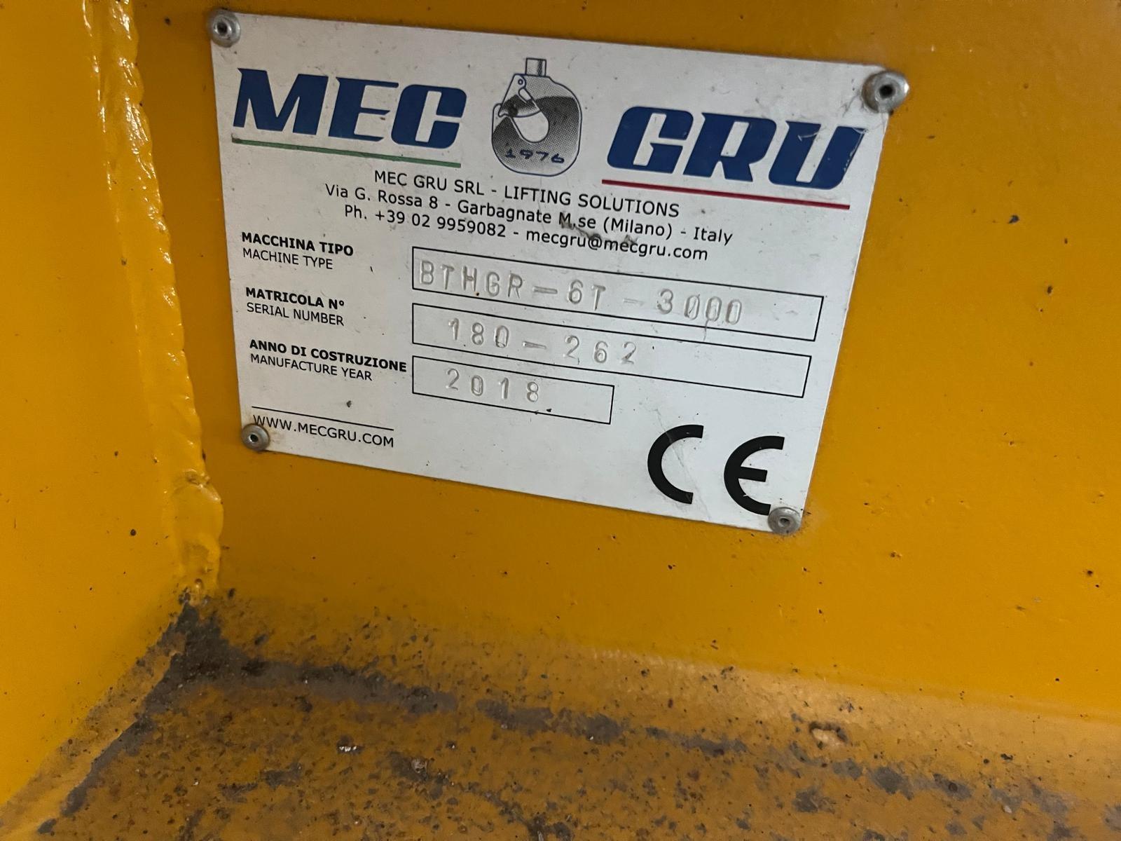 BILANCINO MEC GRU PORTATA 6000 KG