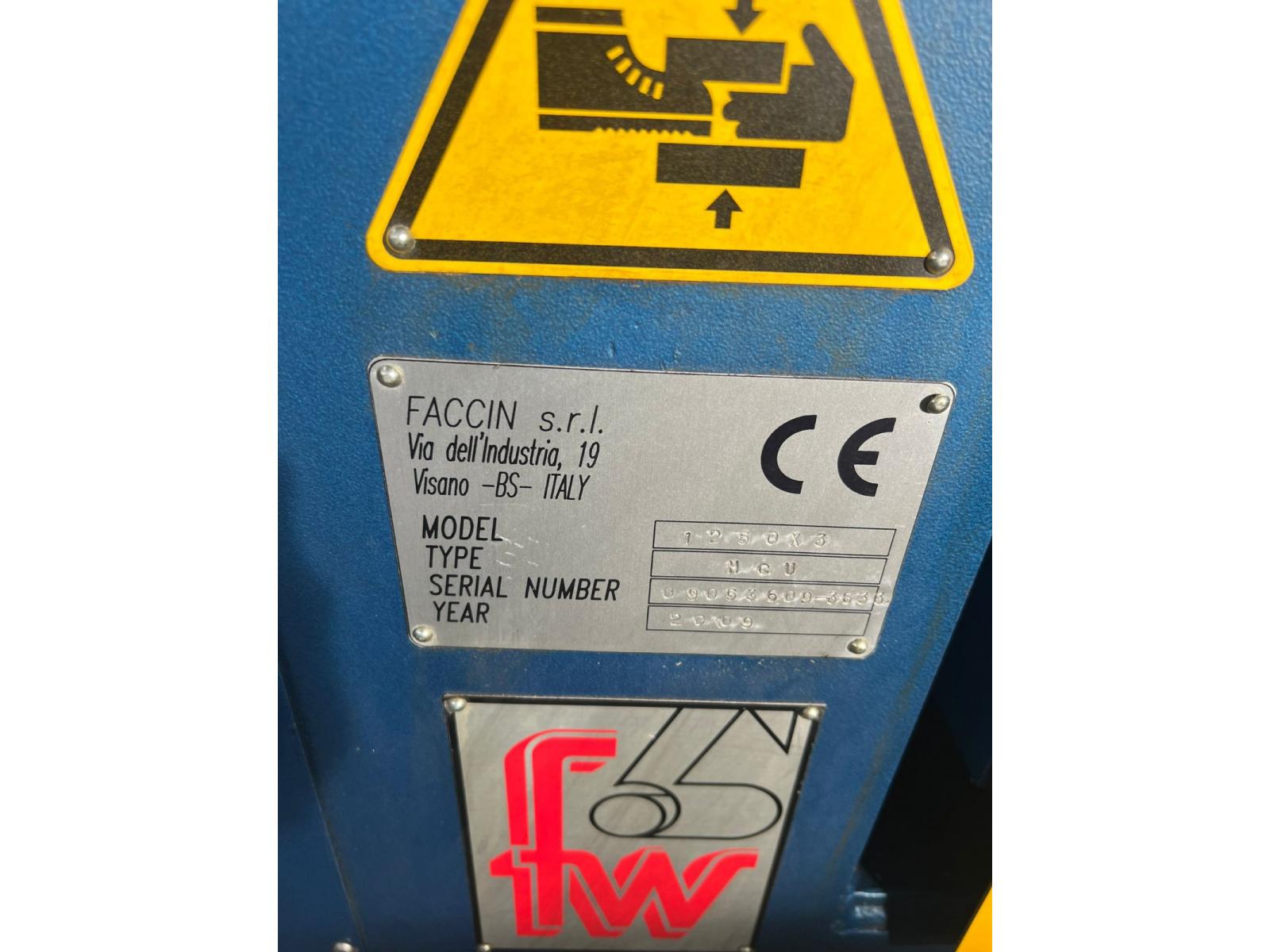 CALANDRA FACCIN 2 rulli mod HCU 1250x3mm