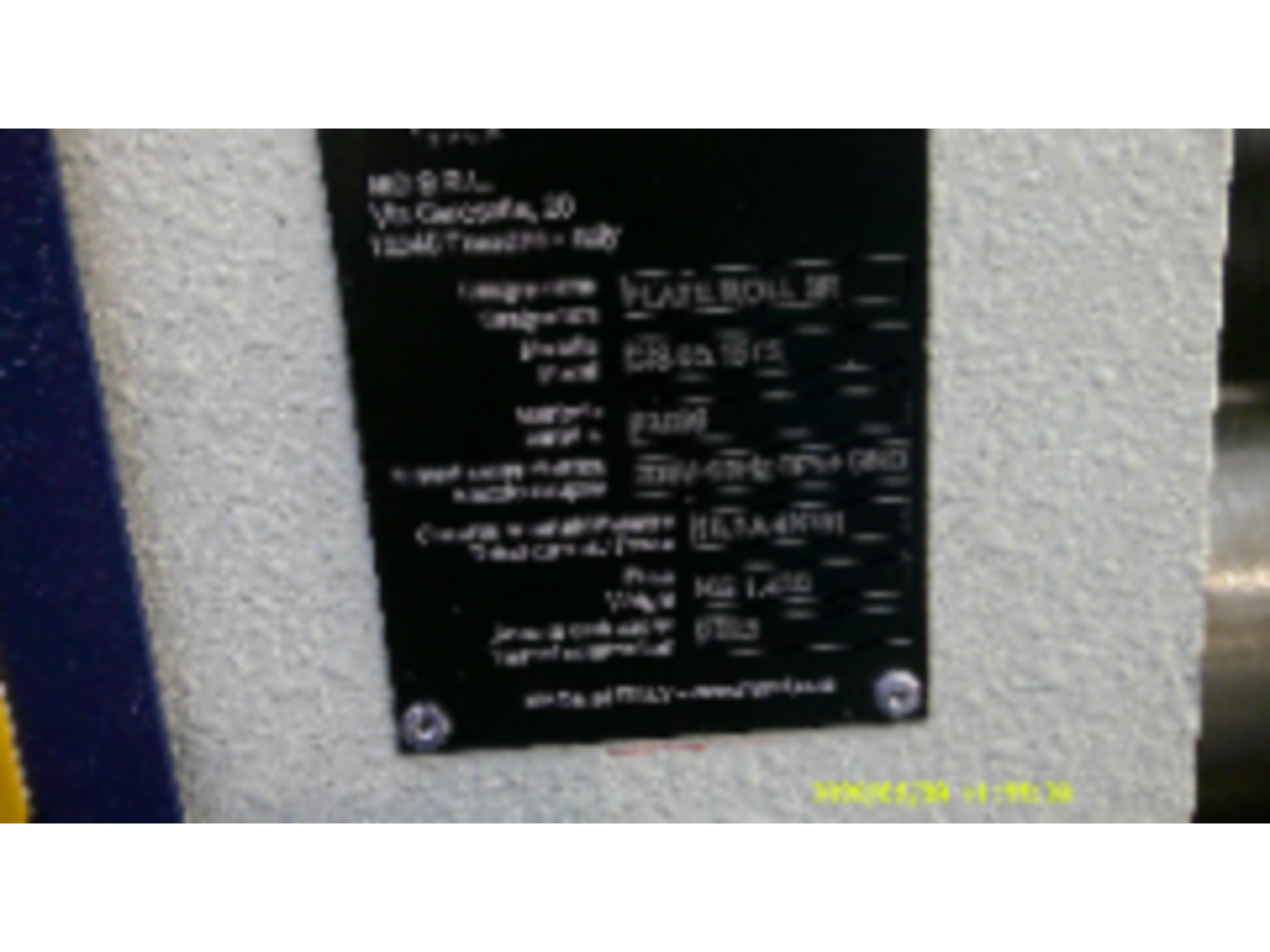 CALANDRA A 3 RULLI MG– Con anelli in plastica