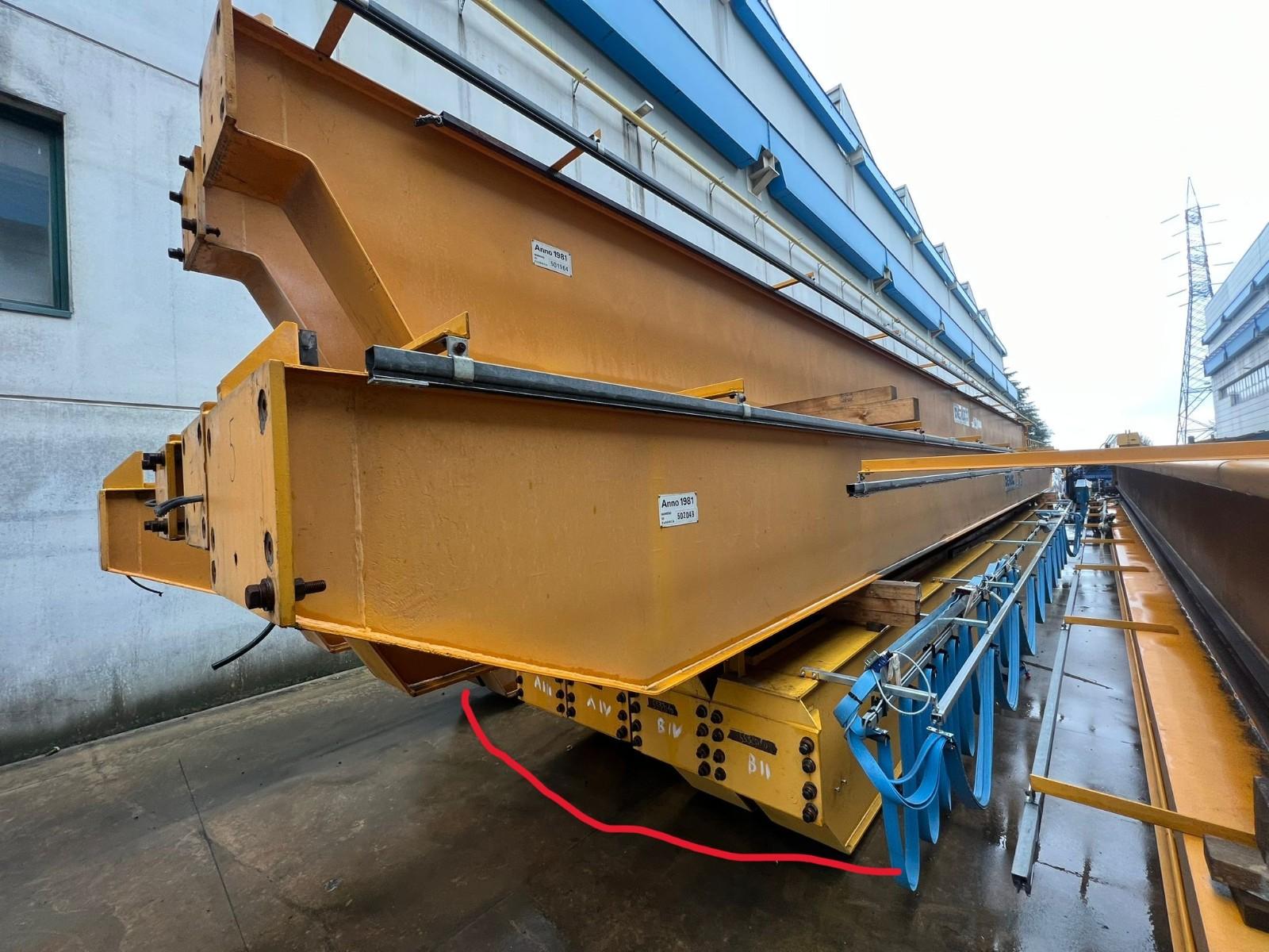 02 CARRIPONTE BITRAVE CARRARA 20 TON  SCARTAMENTO 15000 MM