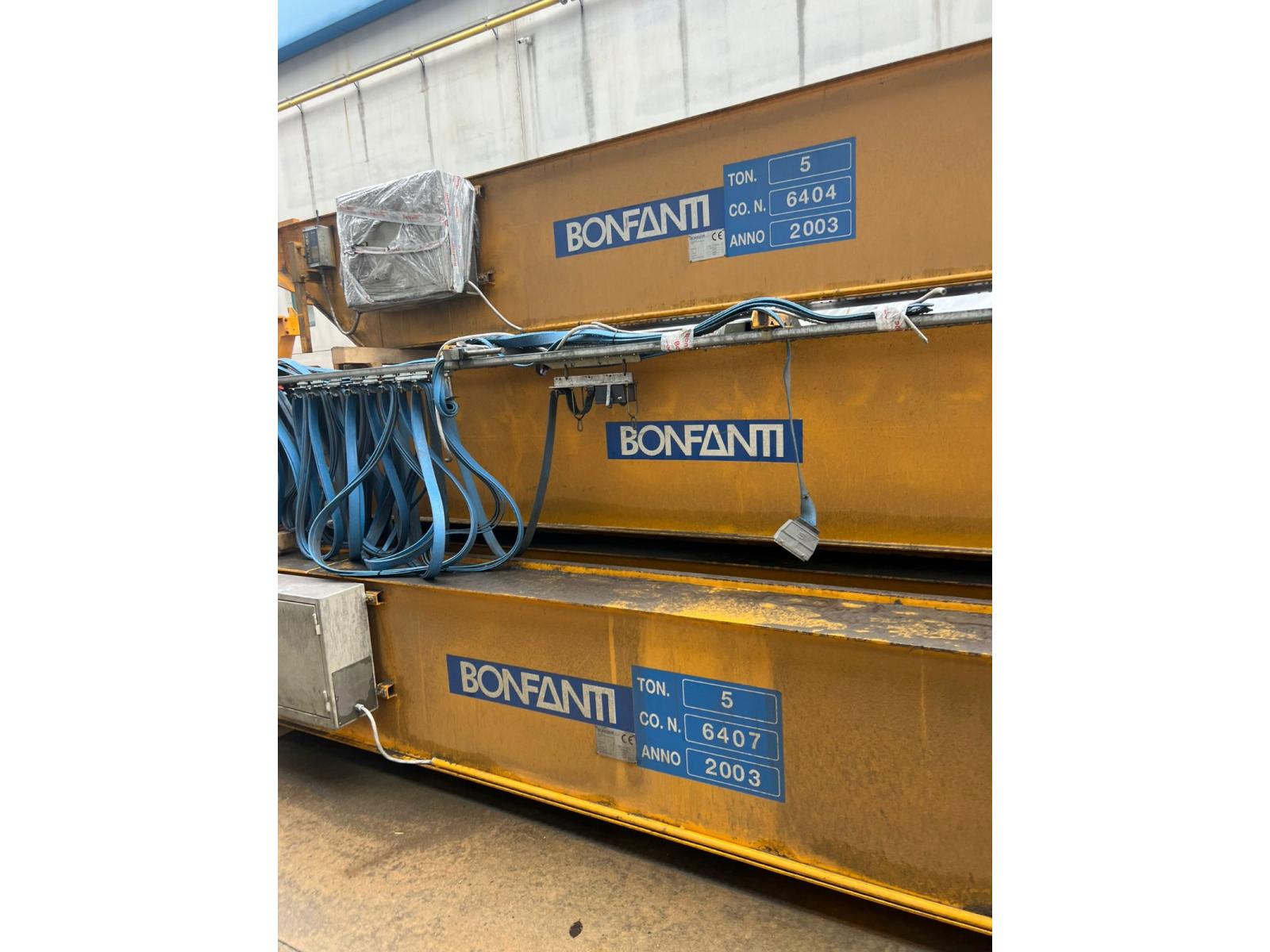 03 CARRIPONTE BITRAVE A CASSONE BONFANTI 5 TON SCARTAMENTO 19280 MM