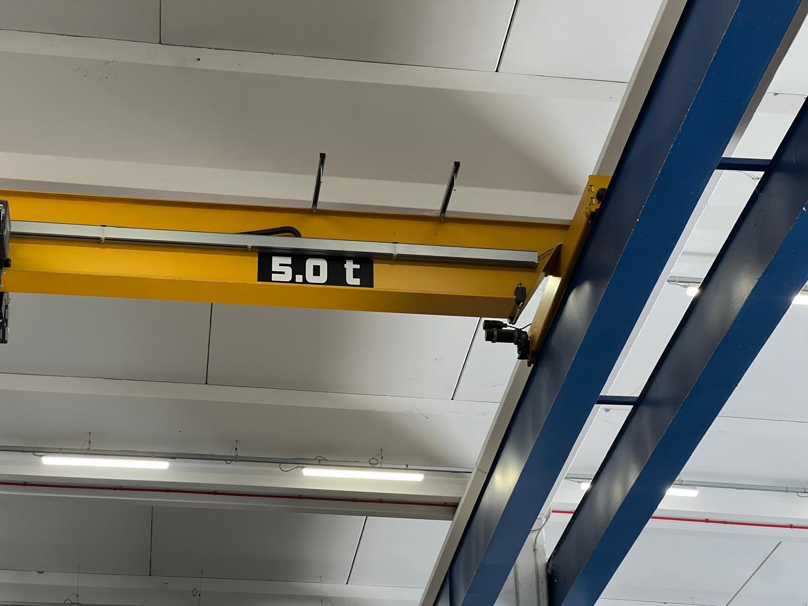 03 CARRIPONTE MONOTRAVE MEC GRU PORTATA 5 TON SCARTAMENTO 11500 MM