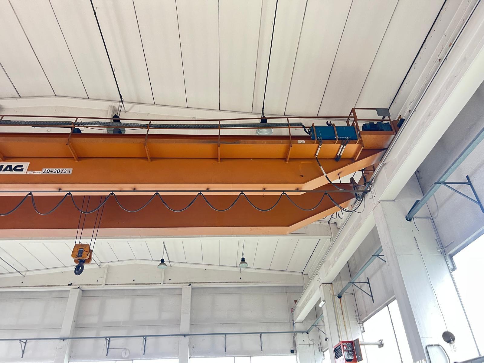 CARROONTE DEMAG B BITRAVE 20 TON + 20 ton Scartamento 22520mm anno 1989