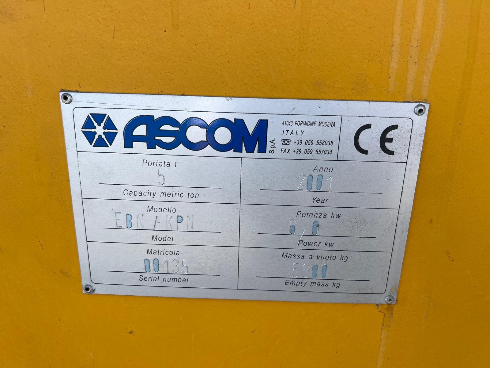 CARROPONTE BITRAVE ASCOM 5 TON