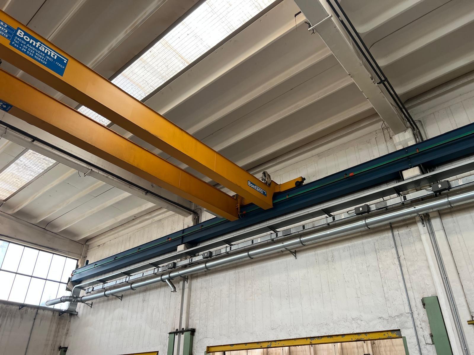 01 CARROPONTE BITRAVE BONFANTI 6.3 TON  SCARTAMENTO 16240 MM