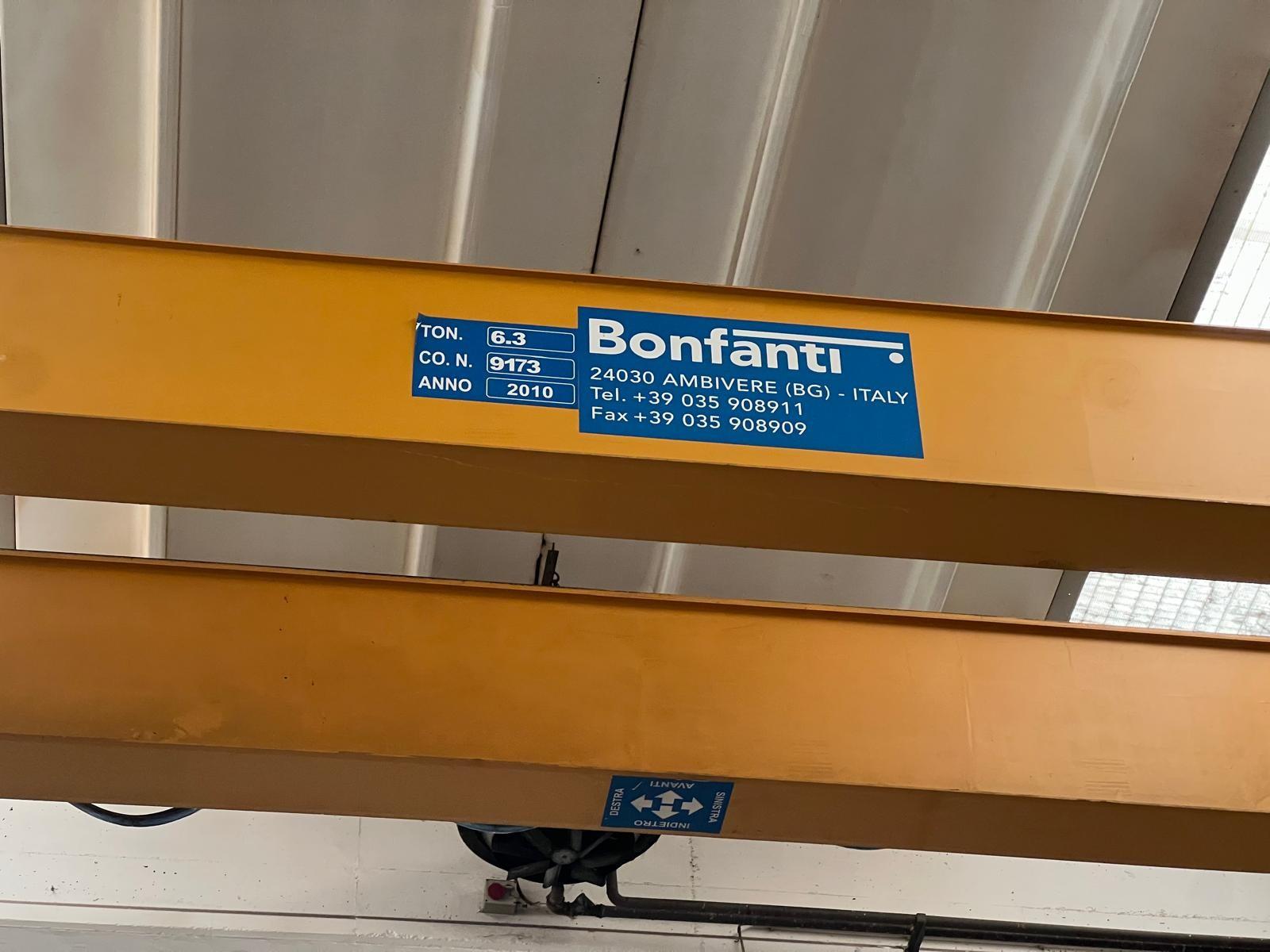 01 CARROPONTE BITRAVE BONFANTI 6.3 TON  SCARTAMENTO 16240 MM