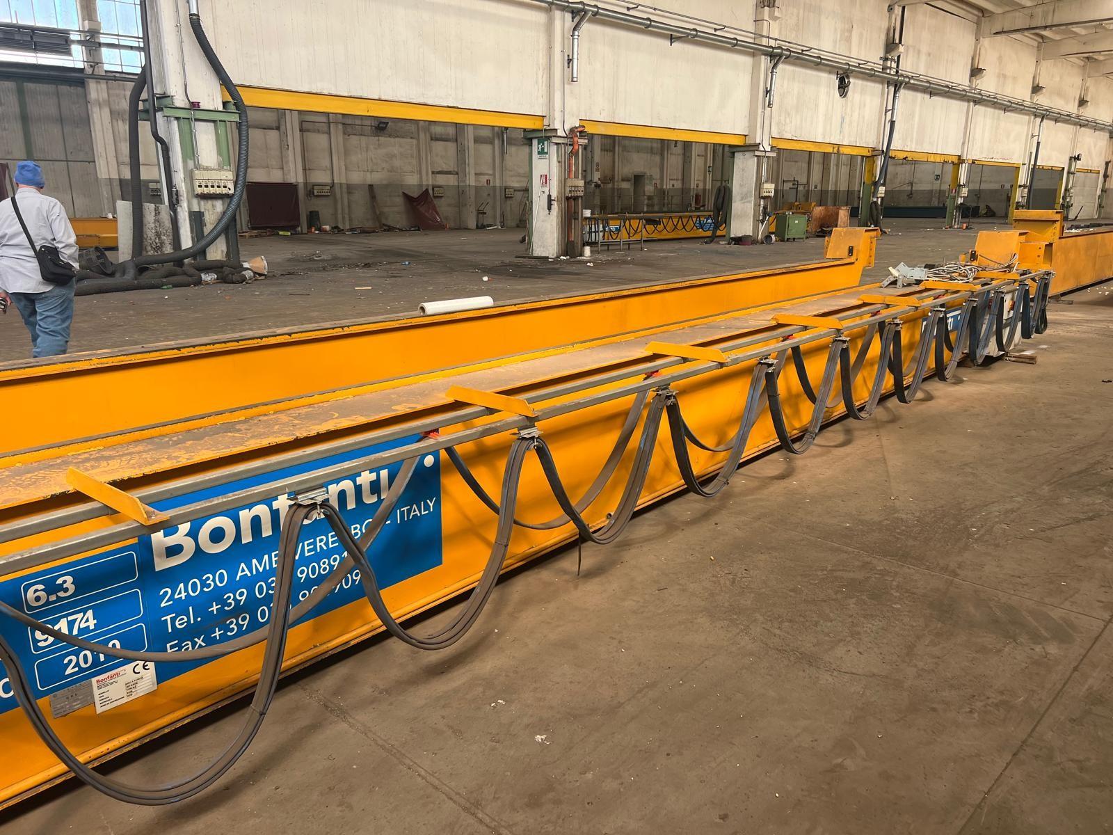 01 CARROPONTE BITRAVE BONFANTI 6.3 TON  SCARTAMENTO 16240 MM