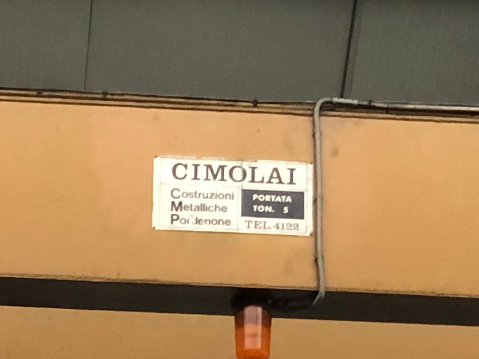 CARROPONTE BITRAVE CIMOLAI 5 TON  SCARTAMENTO 15400 MM