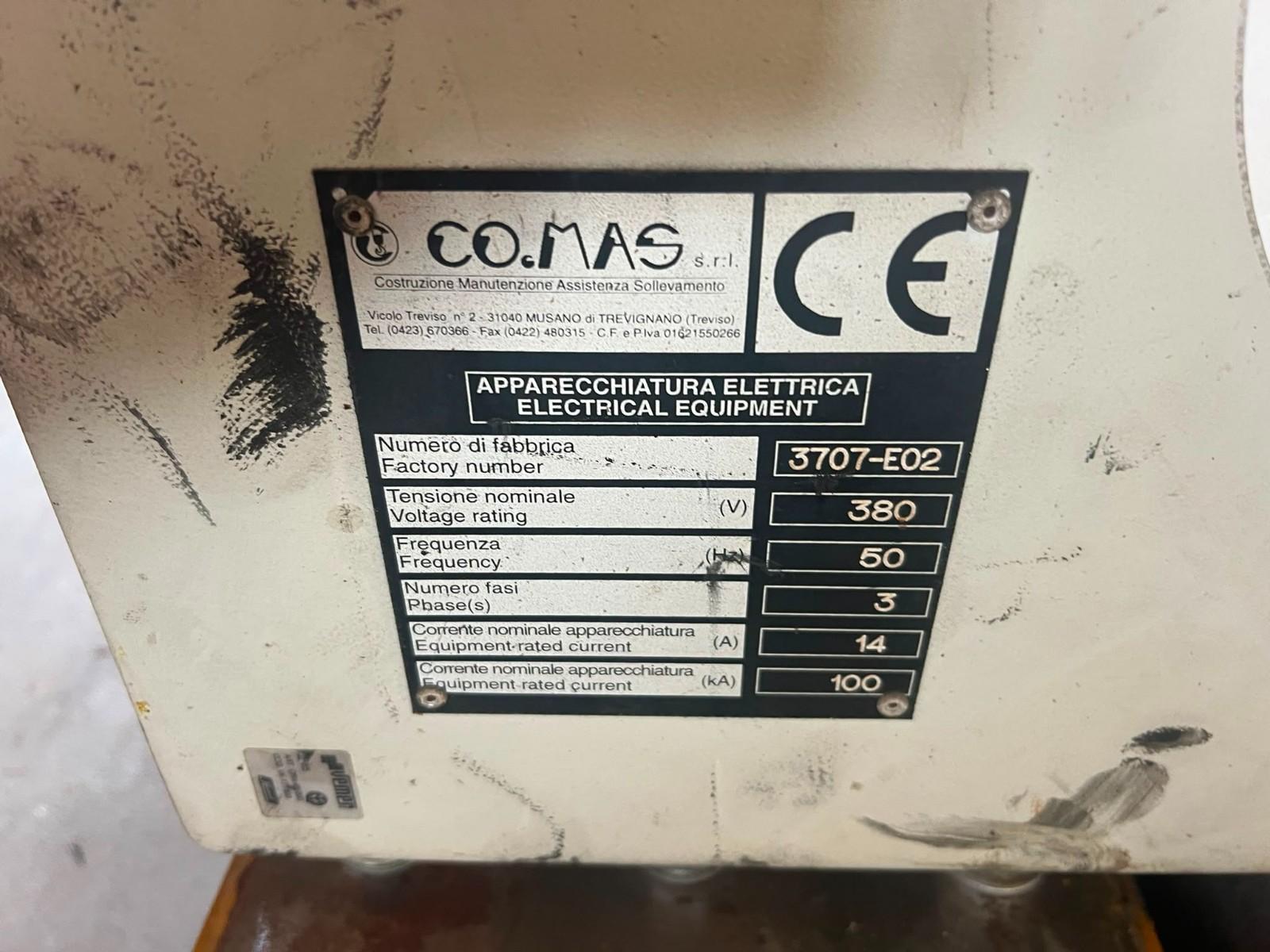 CARROPONTE BITRAVE COMAS 5 TON SCARTAMENTO 14000MM
