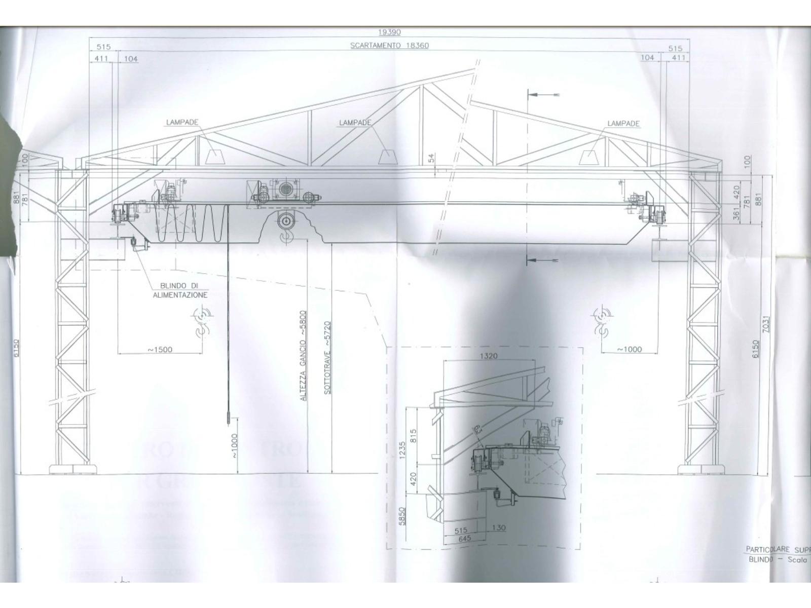 CARROPONTE BITRAVE COMAS 5 TON SCARTAMENTO 18360 MM ANNO 2003