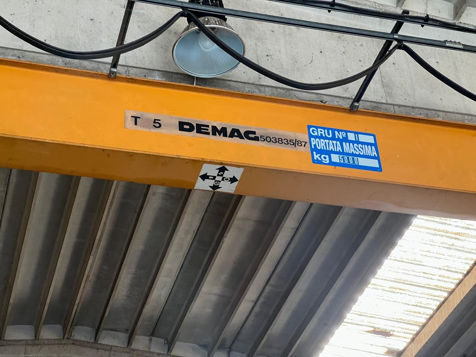 CARROPONTE BITRAVE DEMAG 5 TON SCARTAMENTO 1310 CM