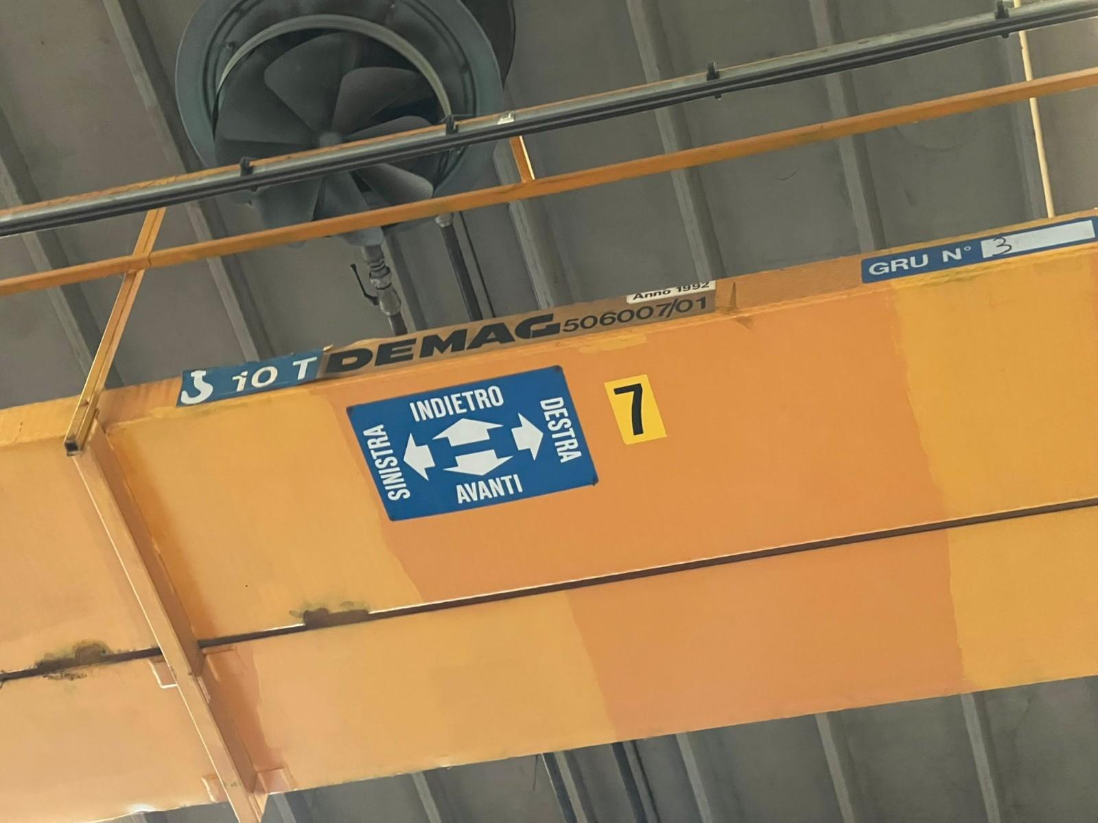 CARROPONTE BITRAVE DEMAG 10 TON  SCARTAMENTO 24630 MM