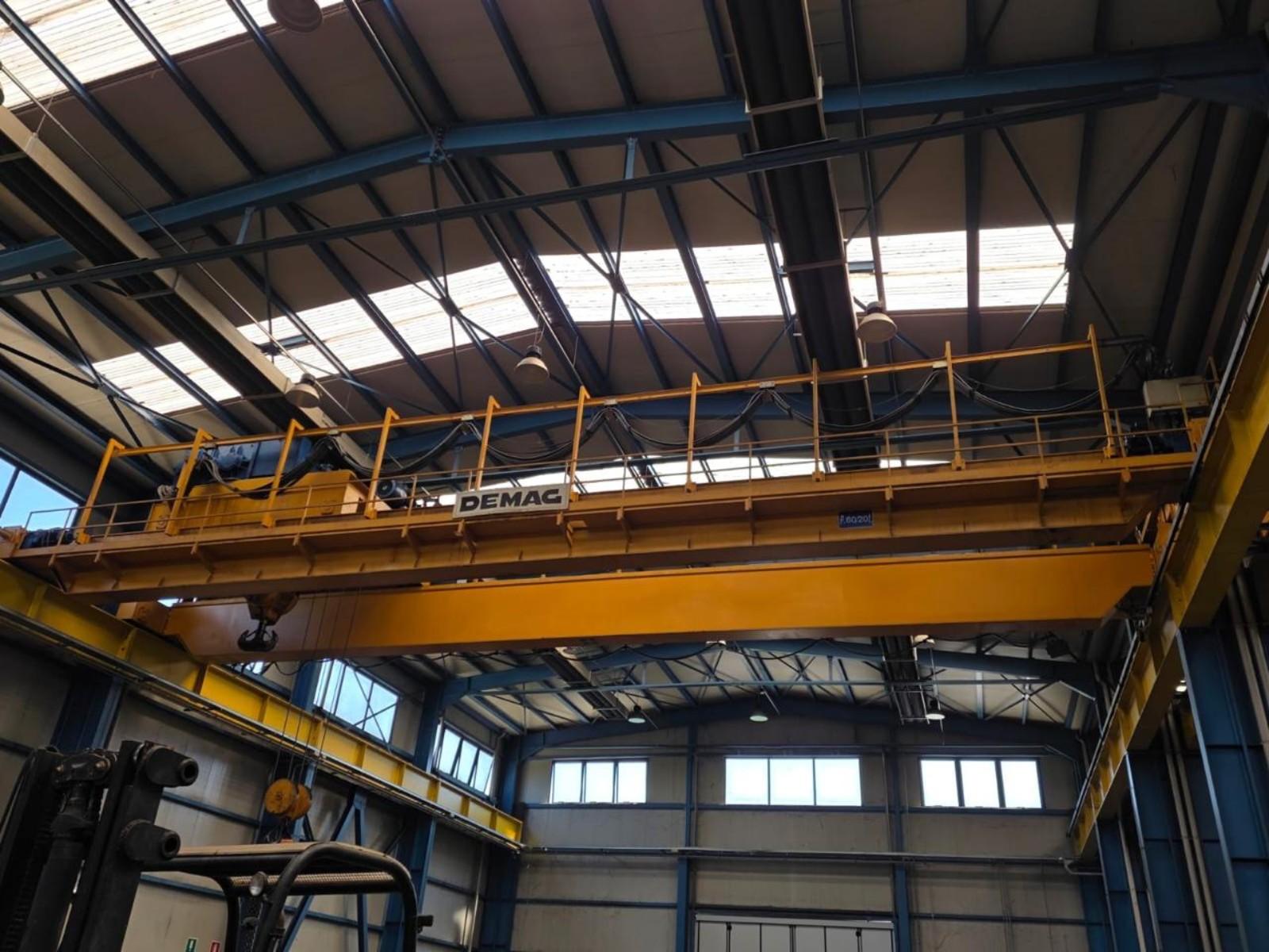 CARROPONTE BITRAVE DEMAG 60 +20 TON SCARTAMENTO 20 MT