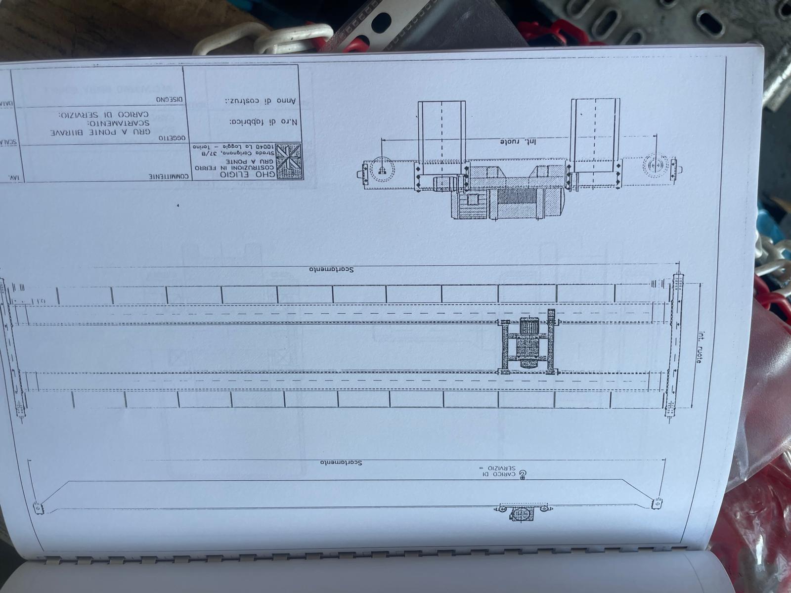 CARROPONTE BITRAVE GHO 10 TON  SCARTAMENTO 11130 MM