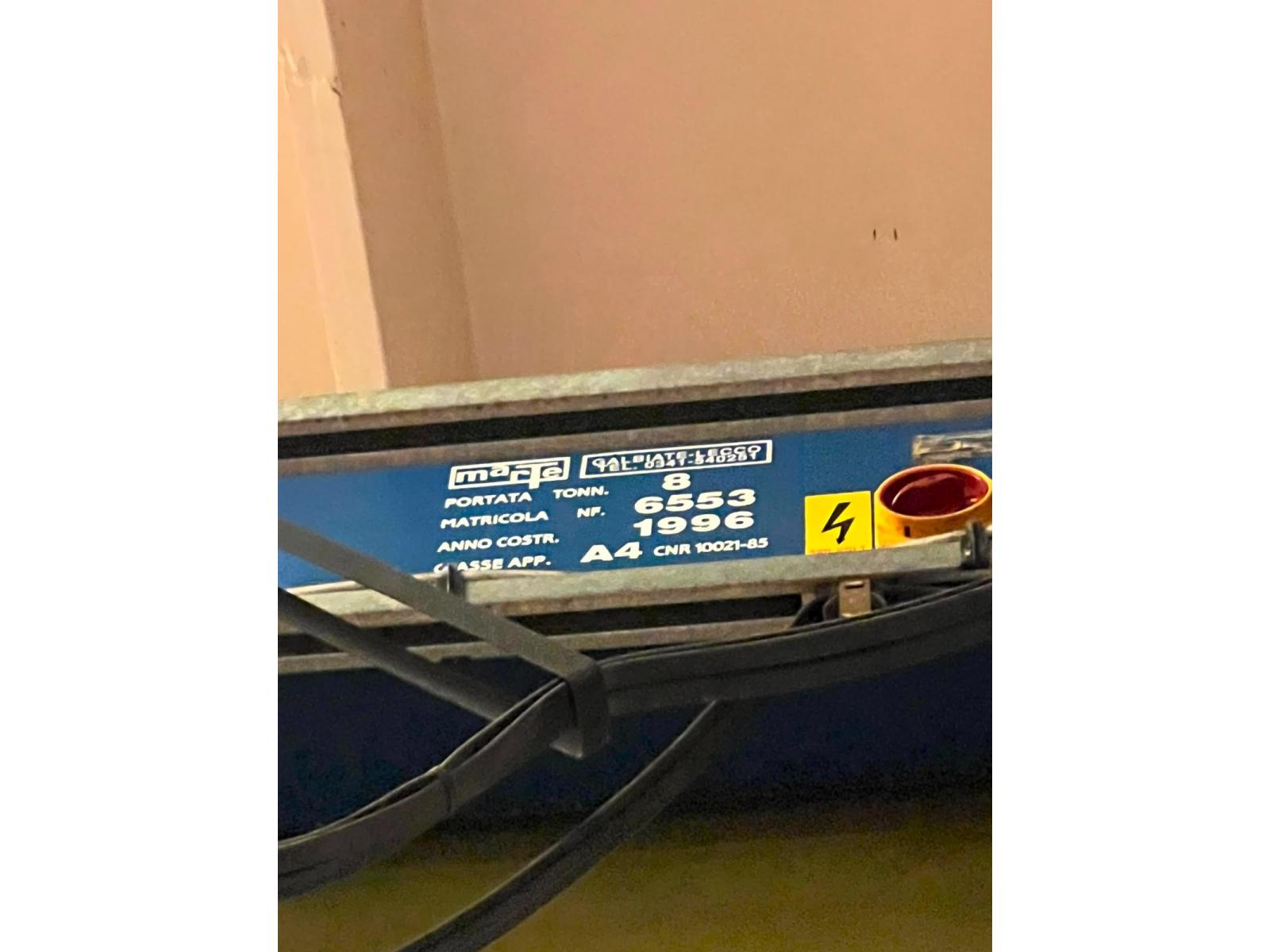 CARROPONTE BITRAVE MARTE 8 TON SCARTAMENTO 18350 MM ANNO 1996