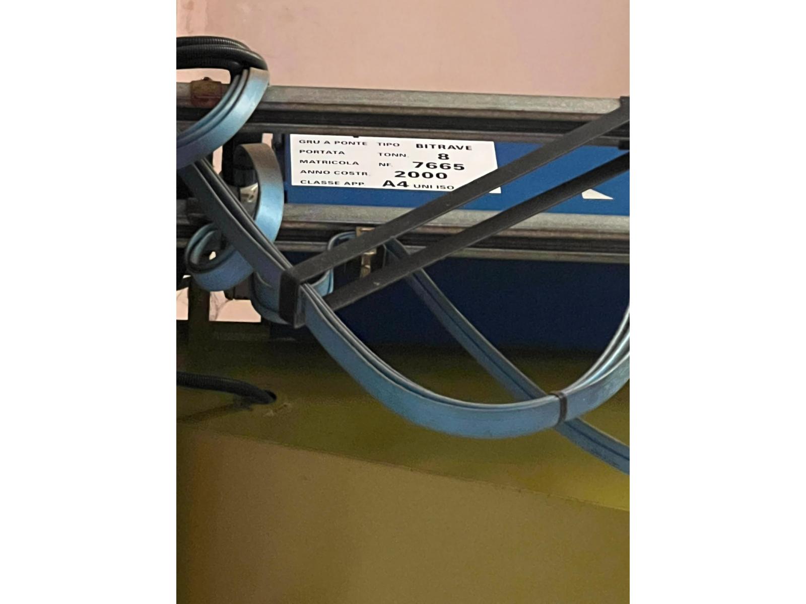 CARROPONTE BITRAVE MARTE 8 TON SCARTAMENTO 18350 MM ANNO 2000