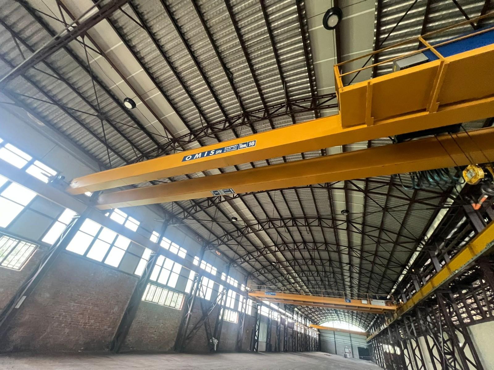Carroponte bitrave omis anno 2013 portata  10 ton Scartamento 15500 mm