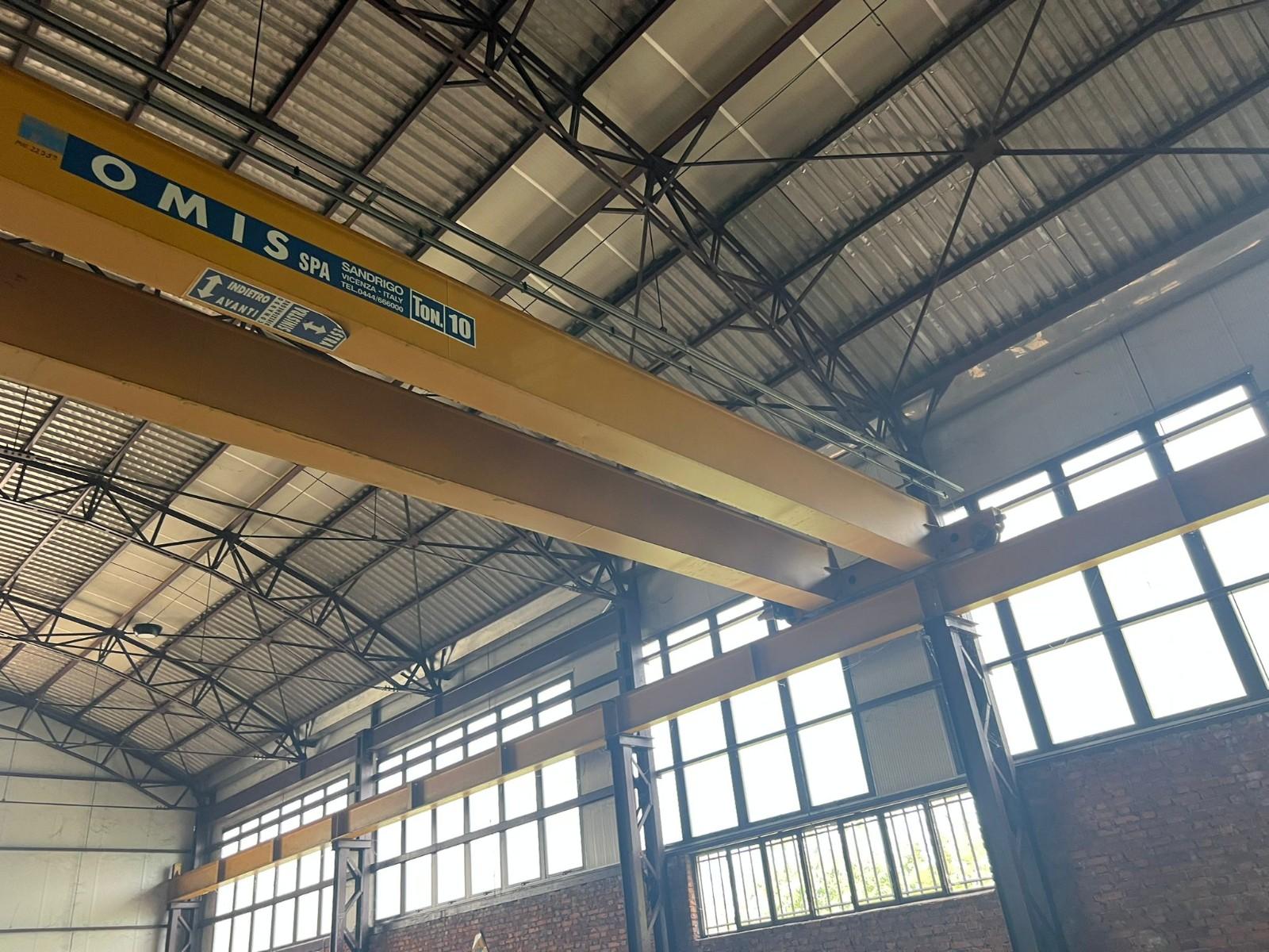 Carroponte bitrave omis anno 2013 portata  10 ton Scartamento 15500 mm