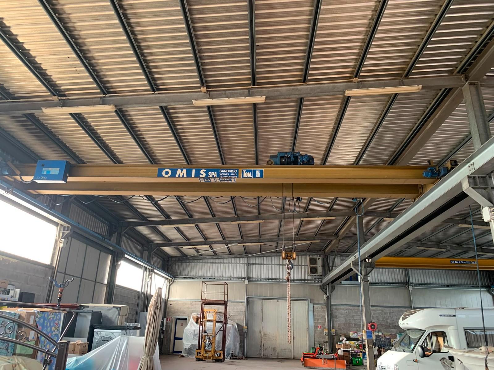 CARROPONTE BITRAVE OMIS DA 5 TON SCARTAMENTO 10470 MM ANNO 1997