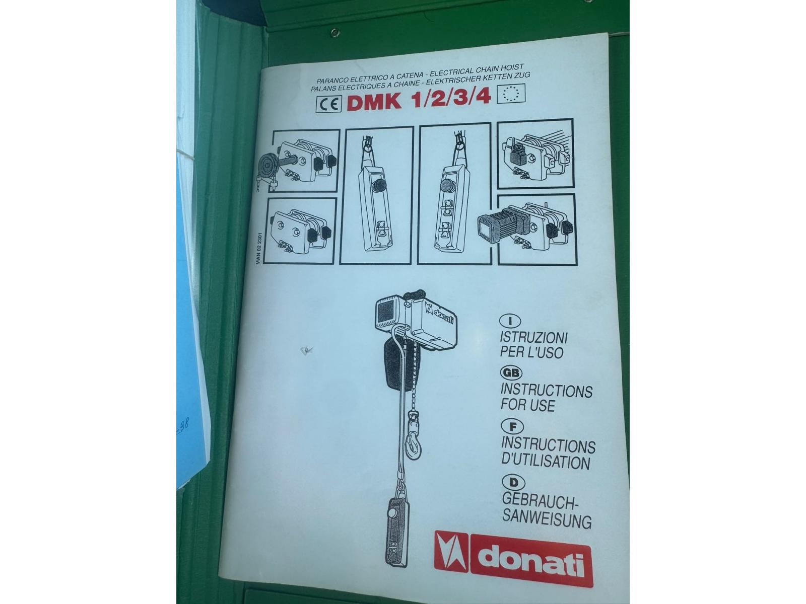 CARROPONTE MONOTRAVE ANSALDI 2 TON SCARTAMENTO 12640 MM ANNO 1998