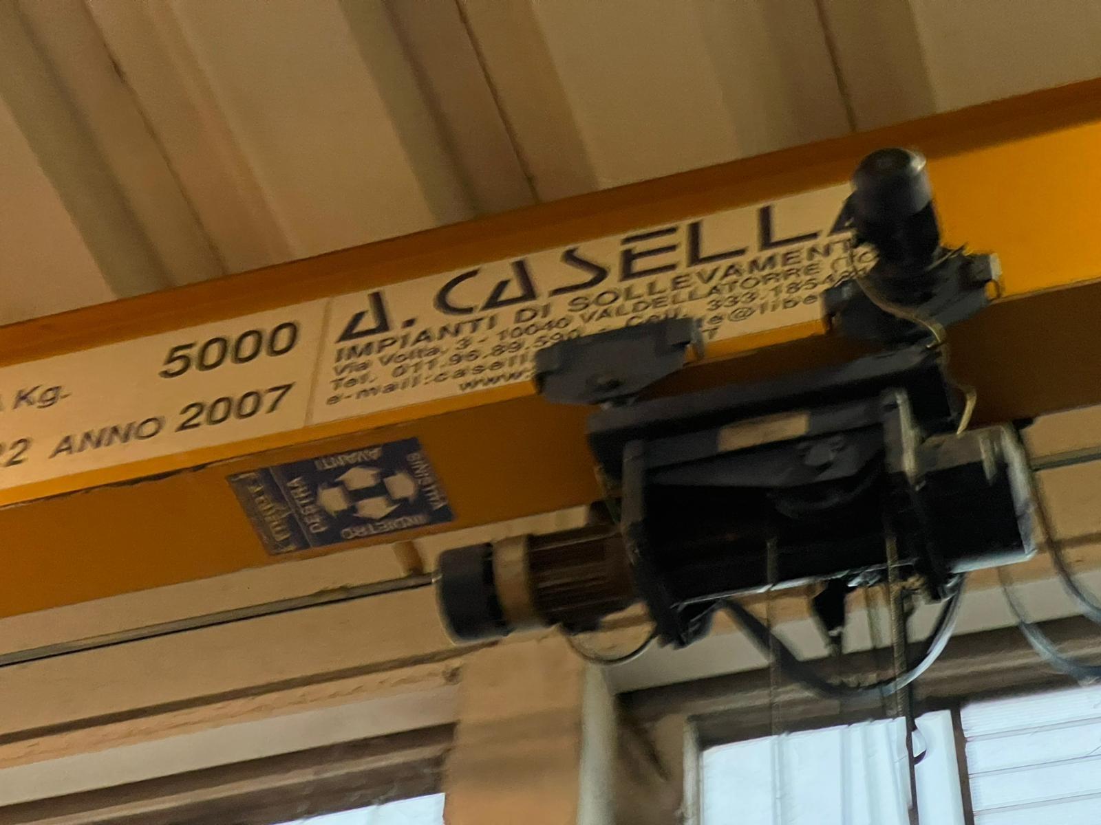 CARROPONTE MONOTRAVE CASELLA 5 TON SCARTAMENTO 16 MT