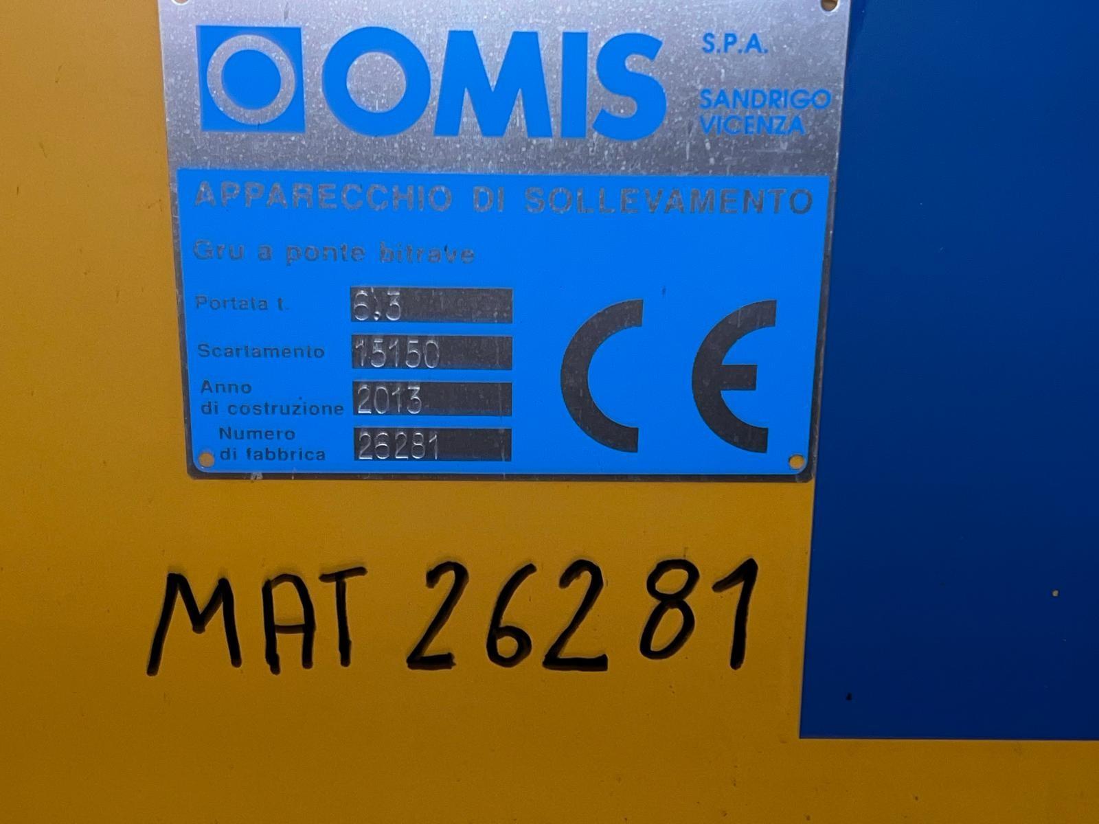 Carroponte omis bitrave 6.3 ton x 15150mm ANNO 2013