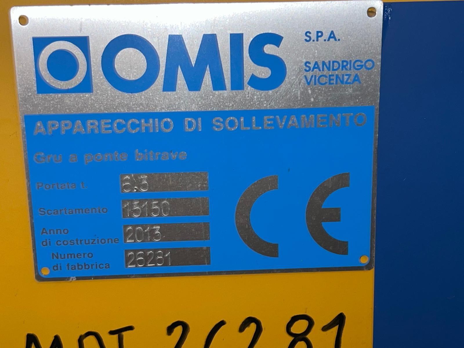 Carroponte omis bitrave 6.3 ton x 15150mm ANNO 2013