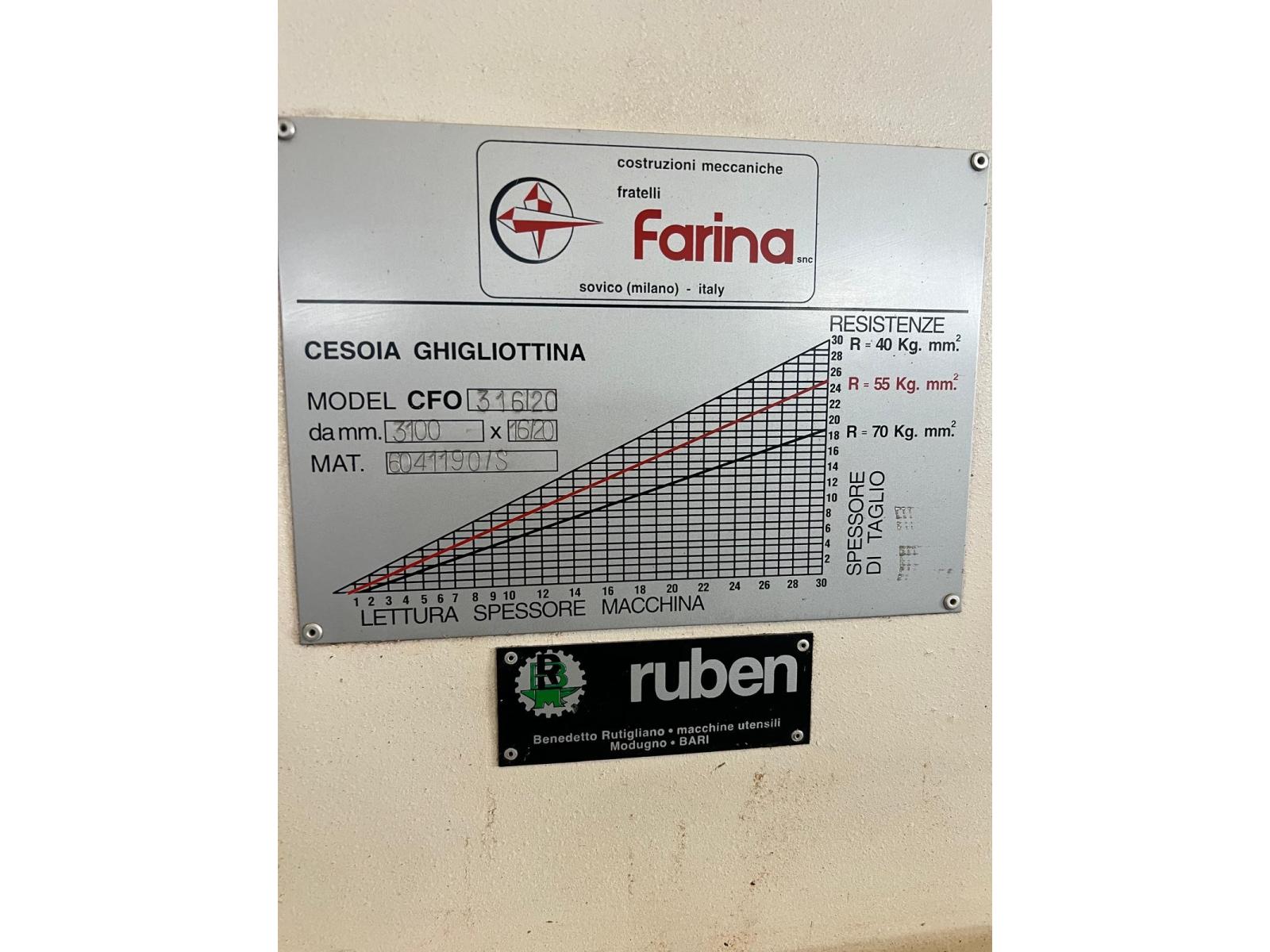 CESOIA A GHIGLIOTTINA FARINA CFO 316/20