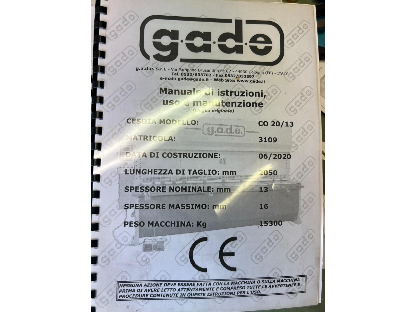 CESOIA A GIGLIOTTINA GADE MODELLO 20/13