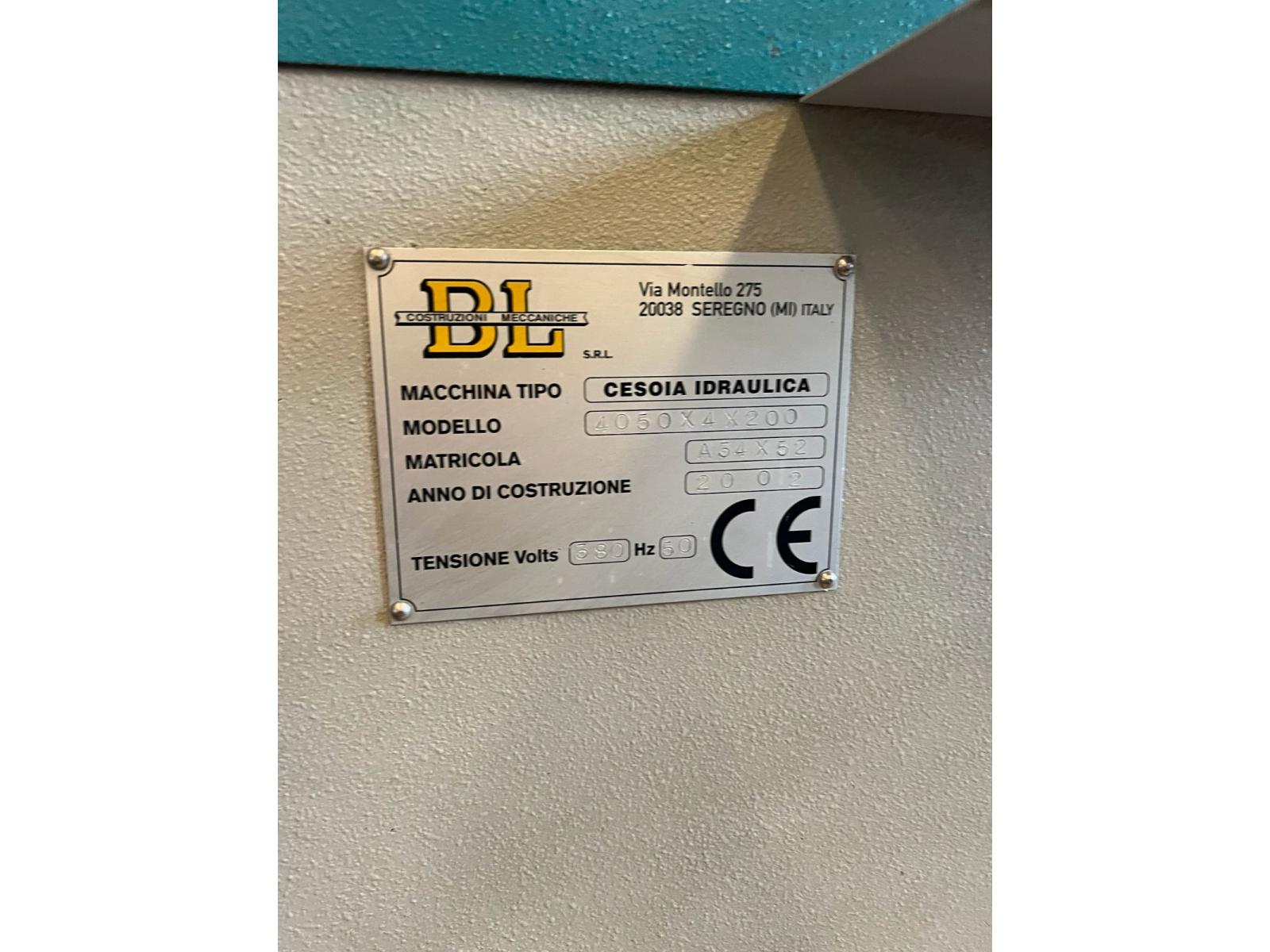 CESOIA IDRAULICA DL 4050 X4X200