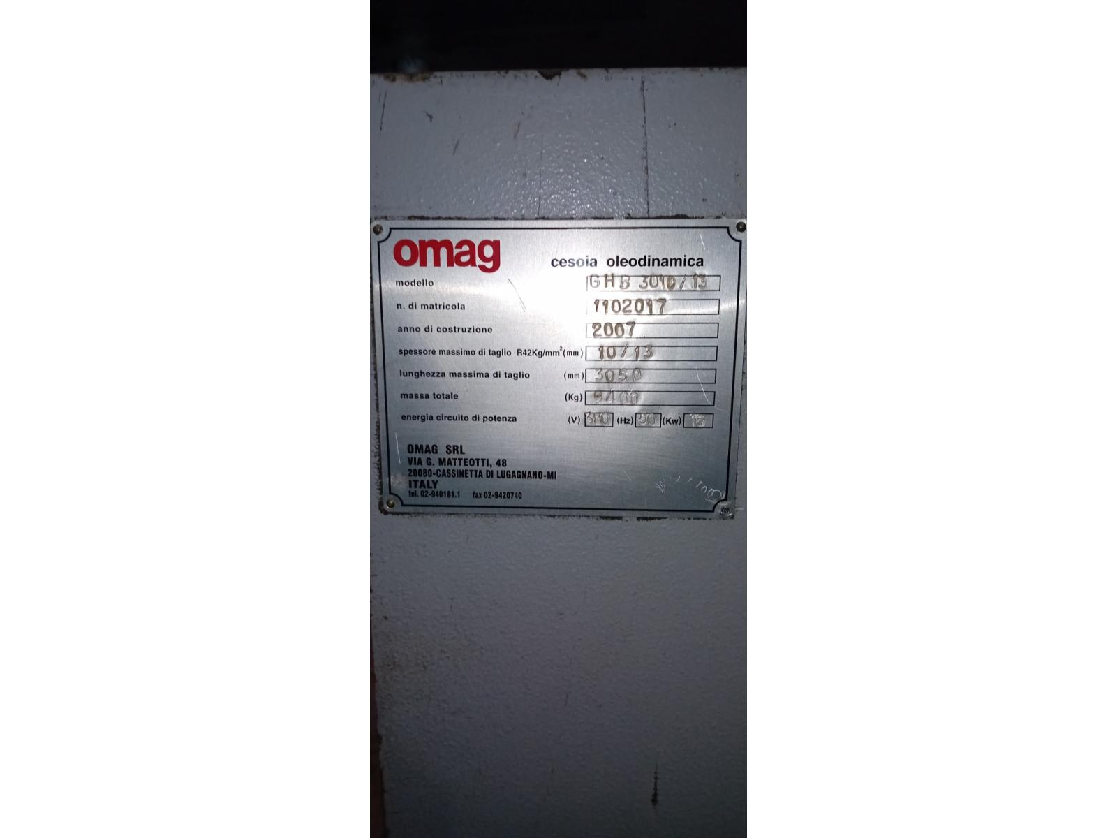 CESOIA OLEODINAMICA OMG MOD GHB 3010/13