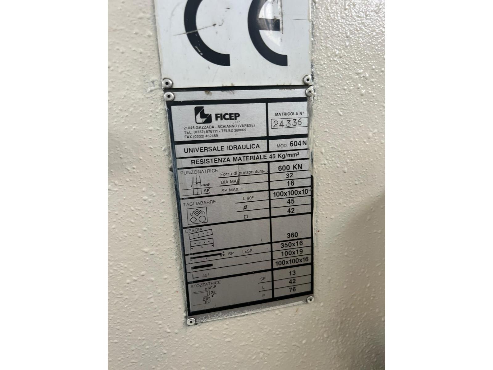 CESOIA PUNZONATRICE UNIVERSALE FICEP 604 N