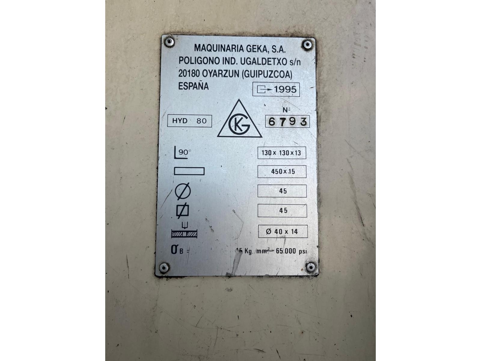 Cesoia punzonatrice universale GEKA  HYDRACOP 80 SD