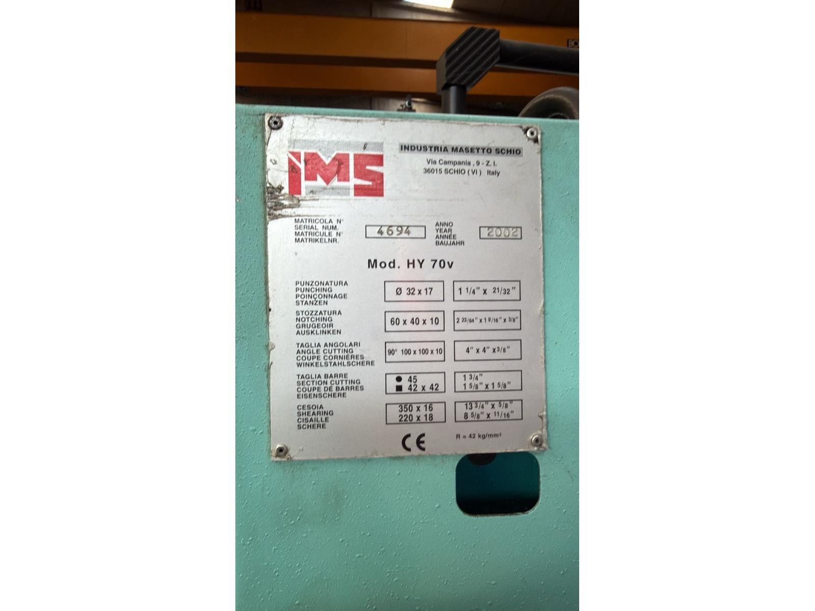 CESOIA PUNZONATRICE UNIVERSALE IDRAULICA IMS HY 70V