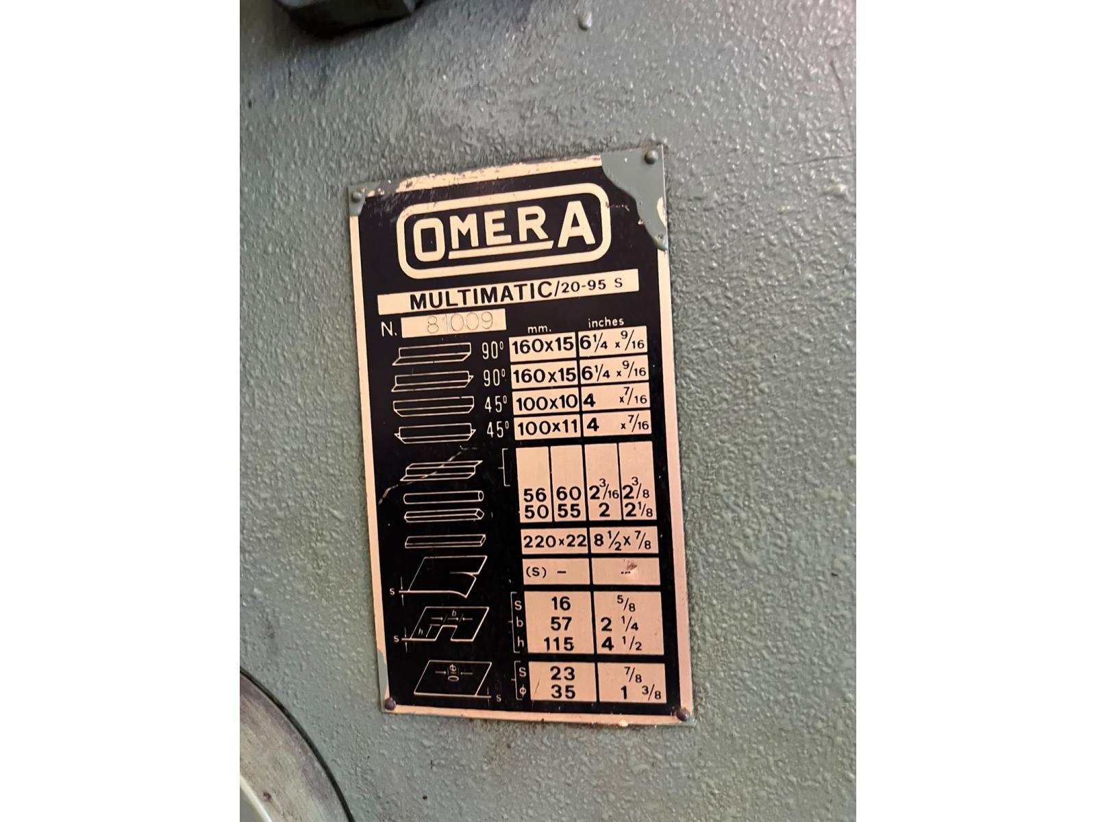 Cesoia punzonatrice universale omera.