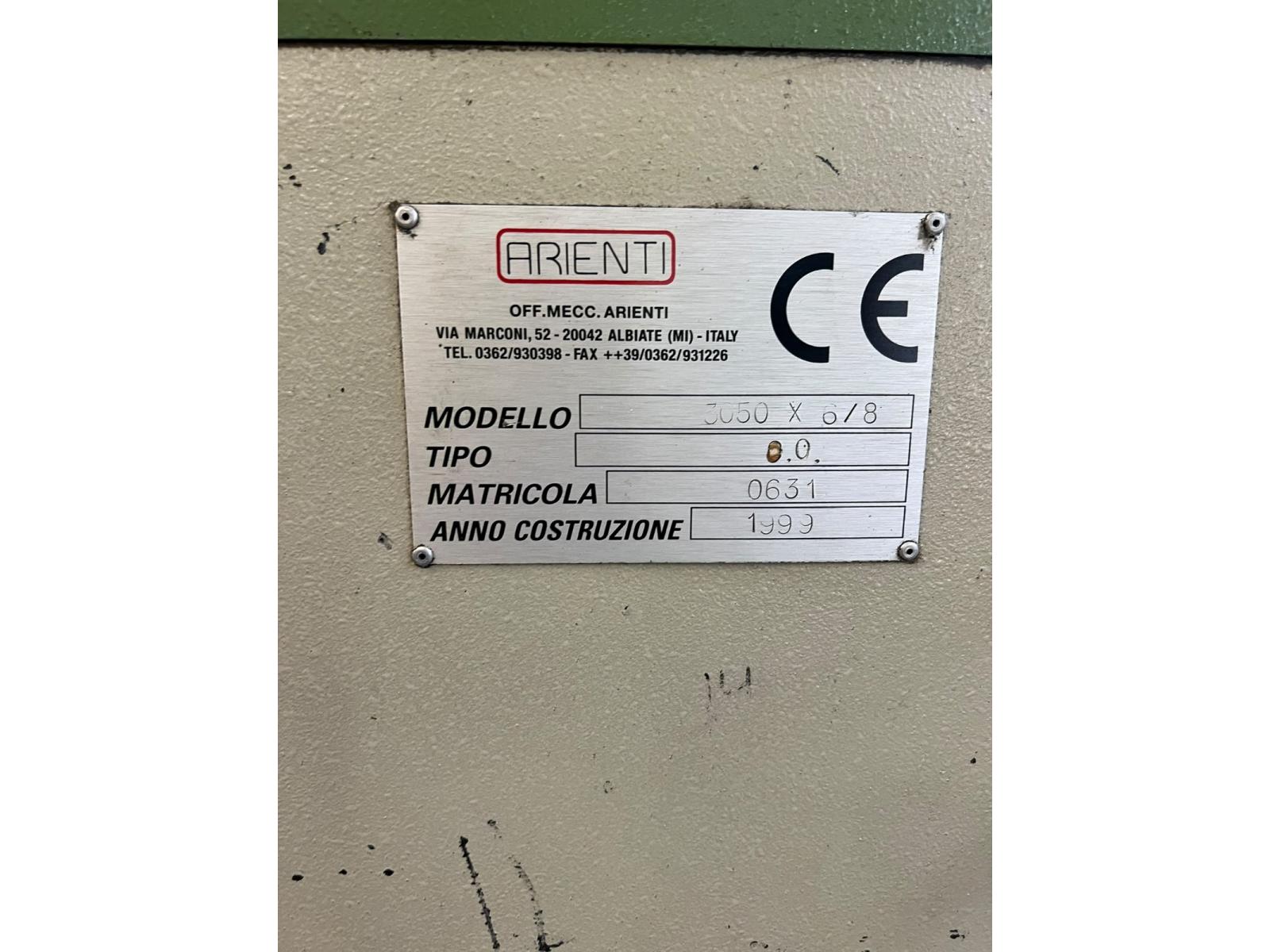 COPPIA pressa piegatrice3000 X 180ton e cesoia 3000 x 6mm ARIENTI