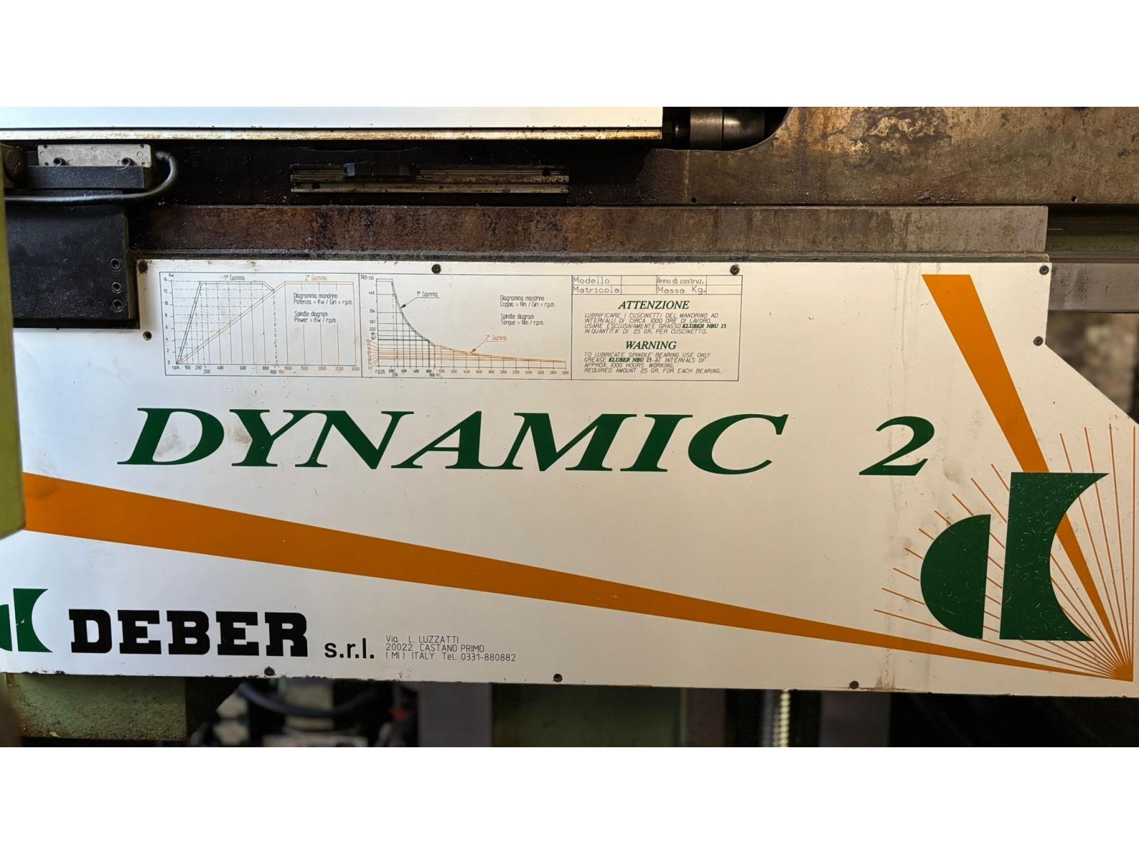 Fresa Dynamic 2, Deber, con controllo Selca S3045. Matricola 15-105, anno costruzione 10-1997