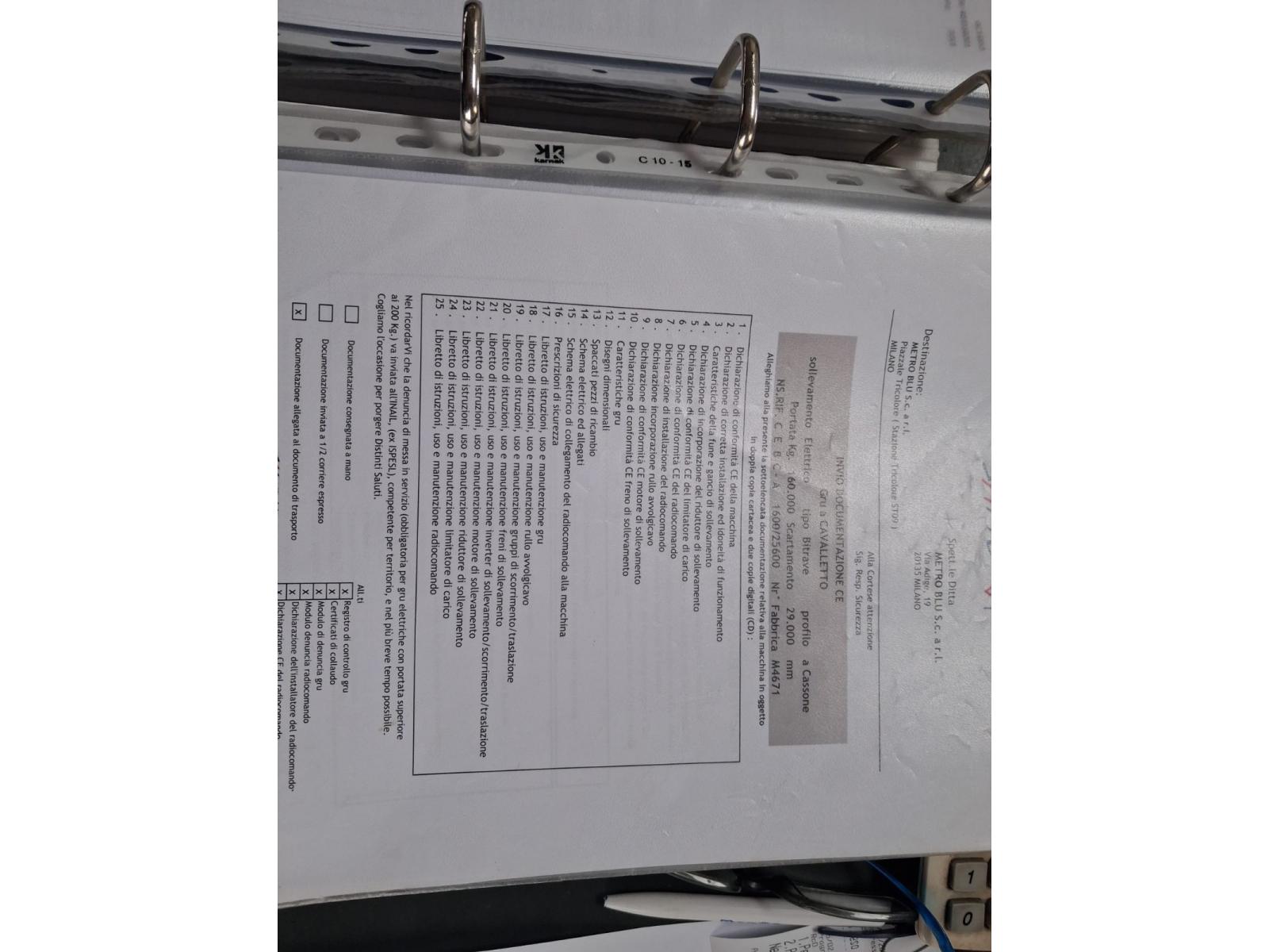 GRU A CAVALETTO SAMO 160 TON SCARTAMENTO 25600 MM