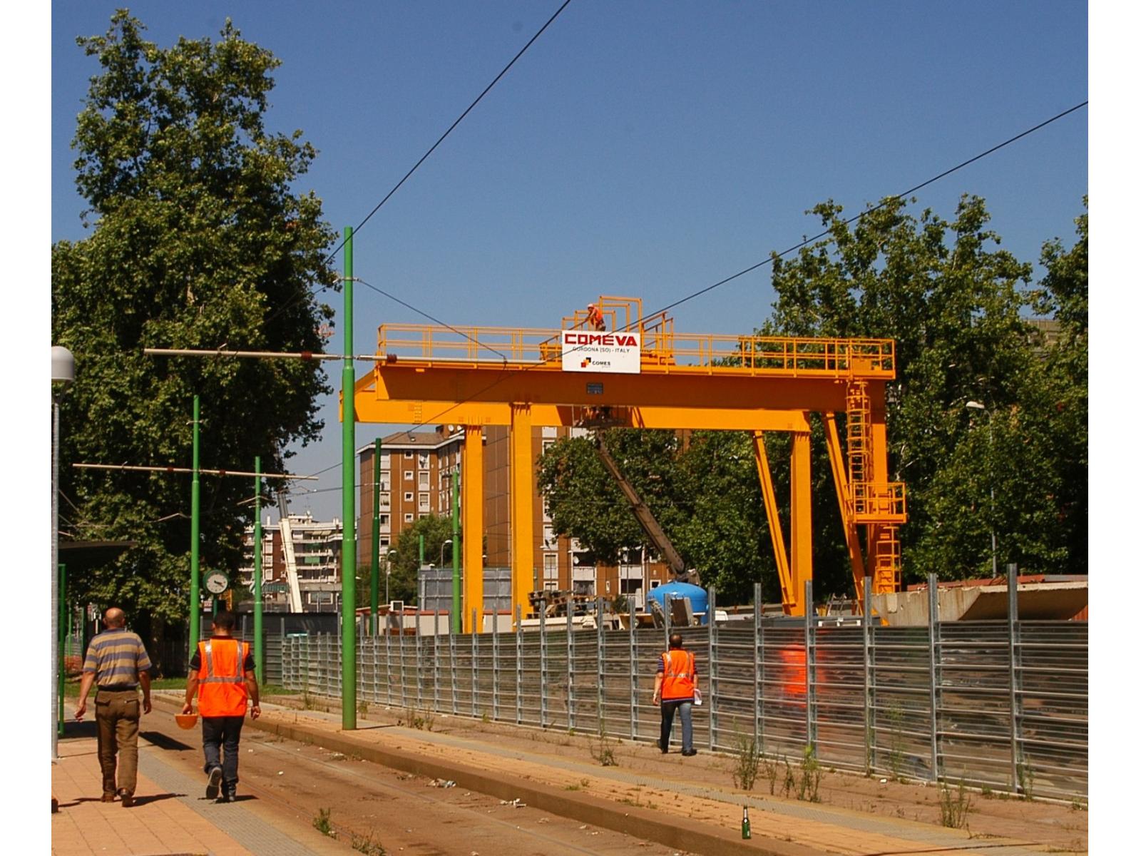 Gru a cavalletto Comeva A398/08 35 ton Anno 2008