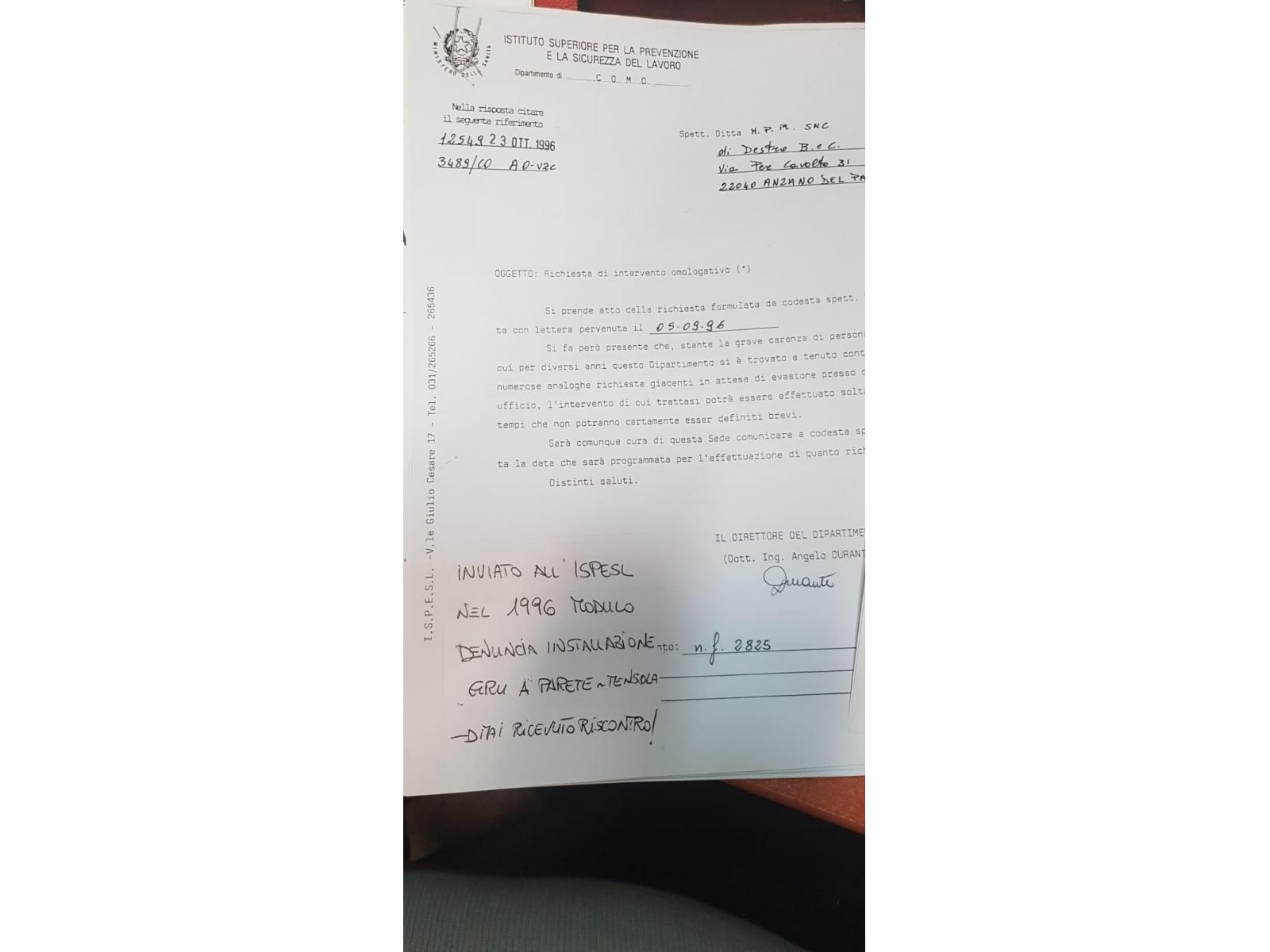 GRU A COLONNA BRENNA PORTATA 500 KG