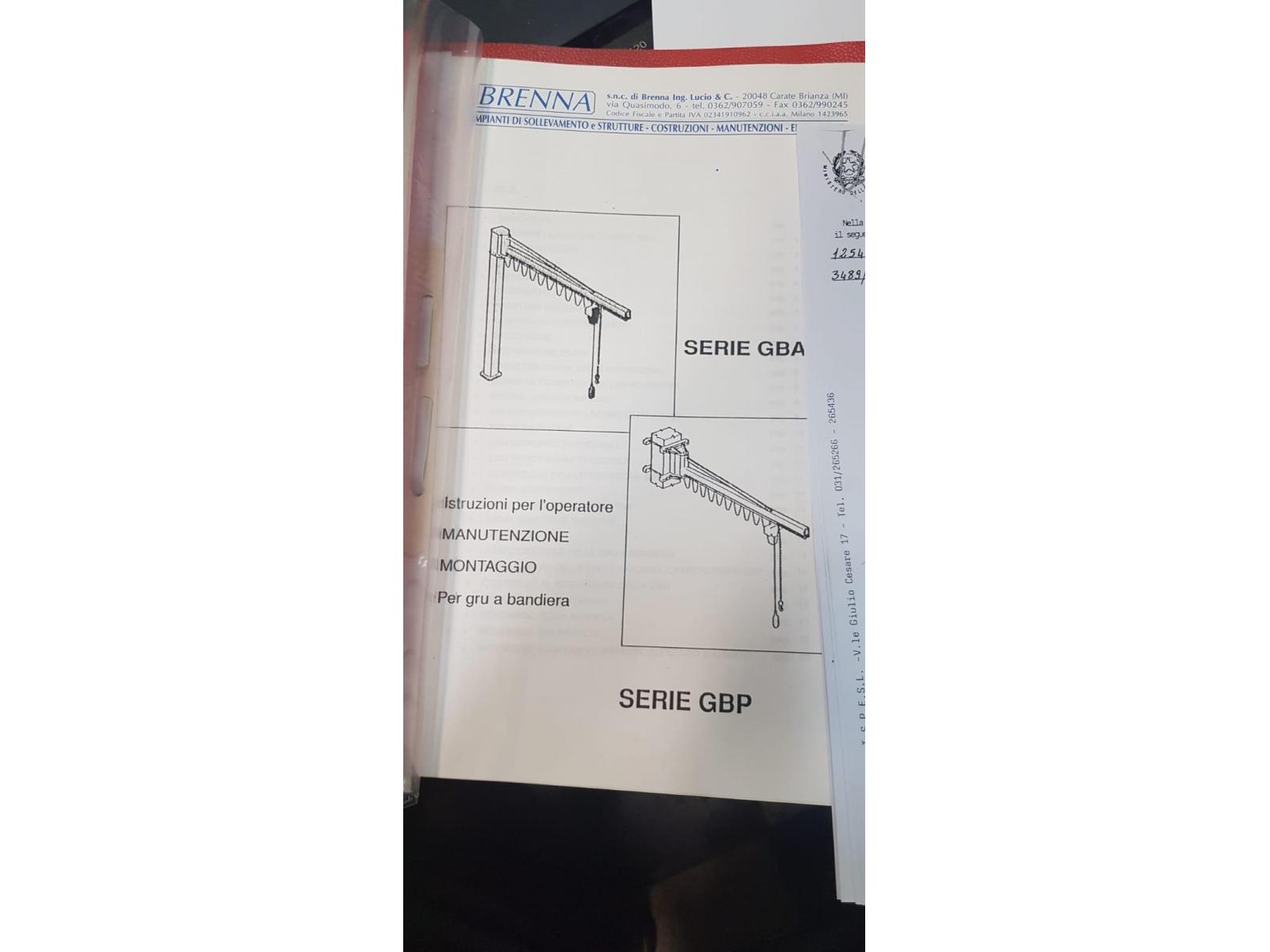 GRU A COLONNA BRENNA PORTATA 500 KG