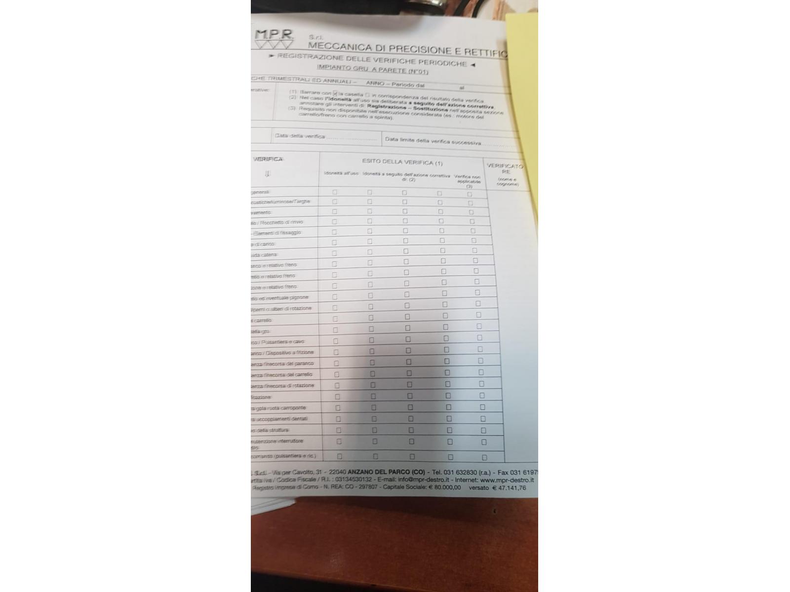 GRU A COLONNA BRENNA PORTATA 500 KG