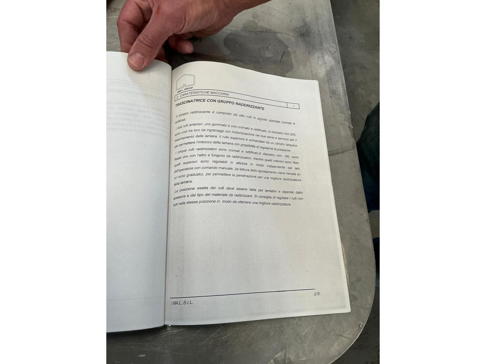 Linea di  taglio in fogli Imal 2000 x 7  ANNO 07--2000  Ottime condizioni.