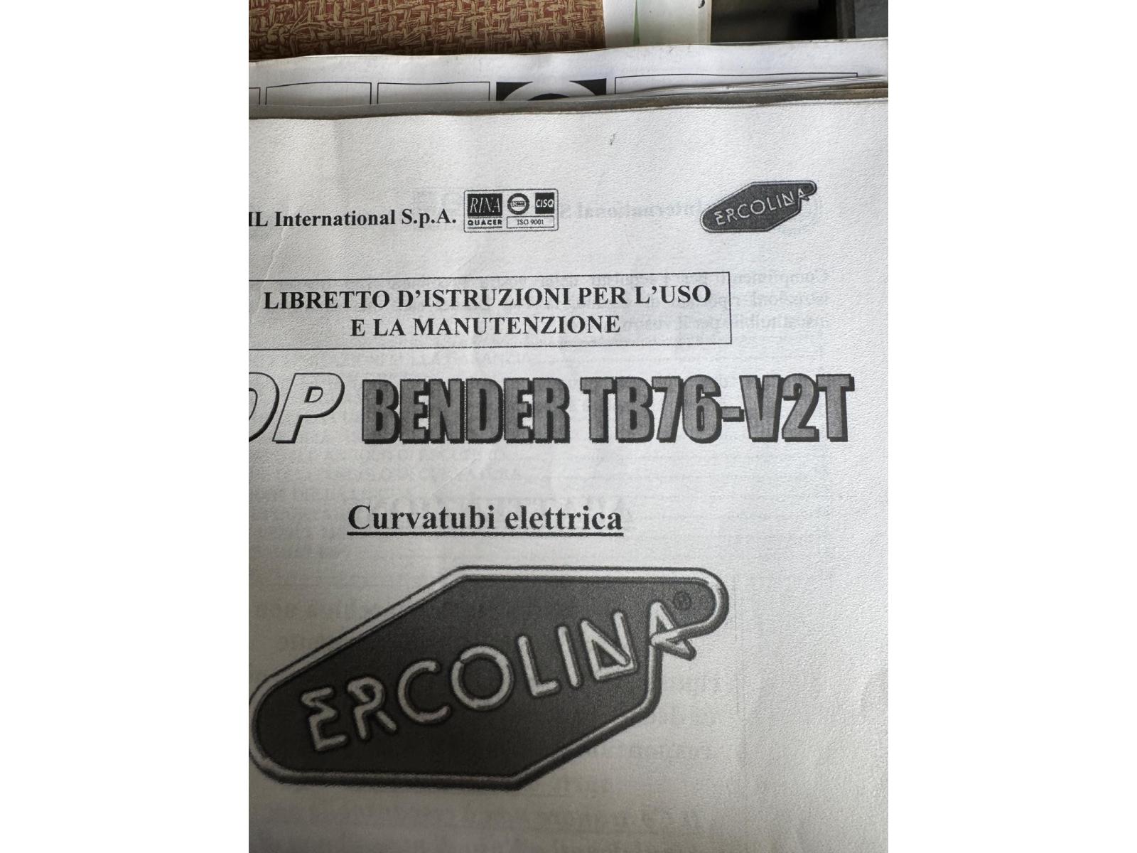 PIEGATUBI ERCOLINA CML 76 X 3mm CON GROSSA ANIMA