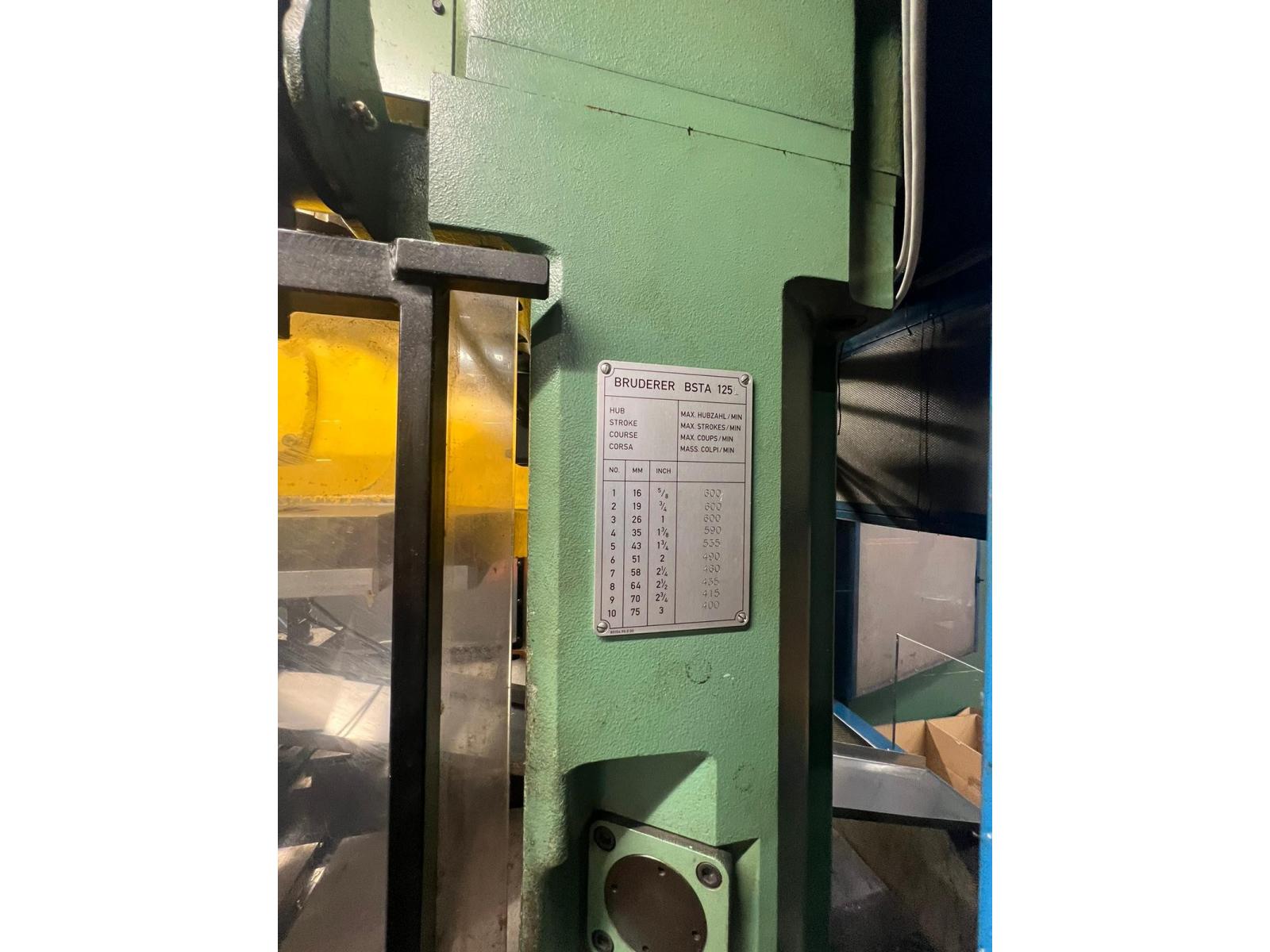 PRESSA BRUDERER BSTA125UL