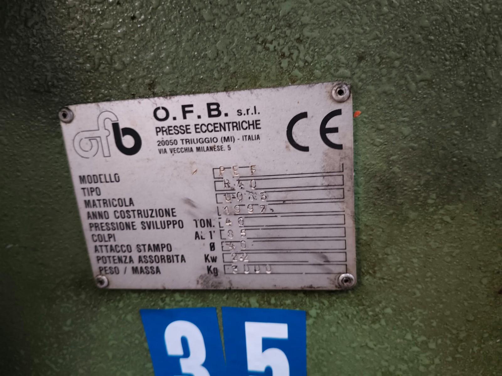 PRESSA MECCANICA SAN GIAOCOMO PEF R40