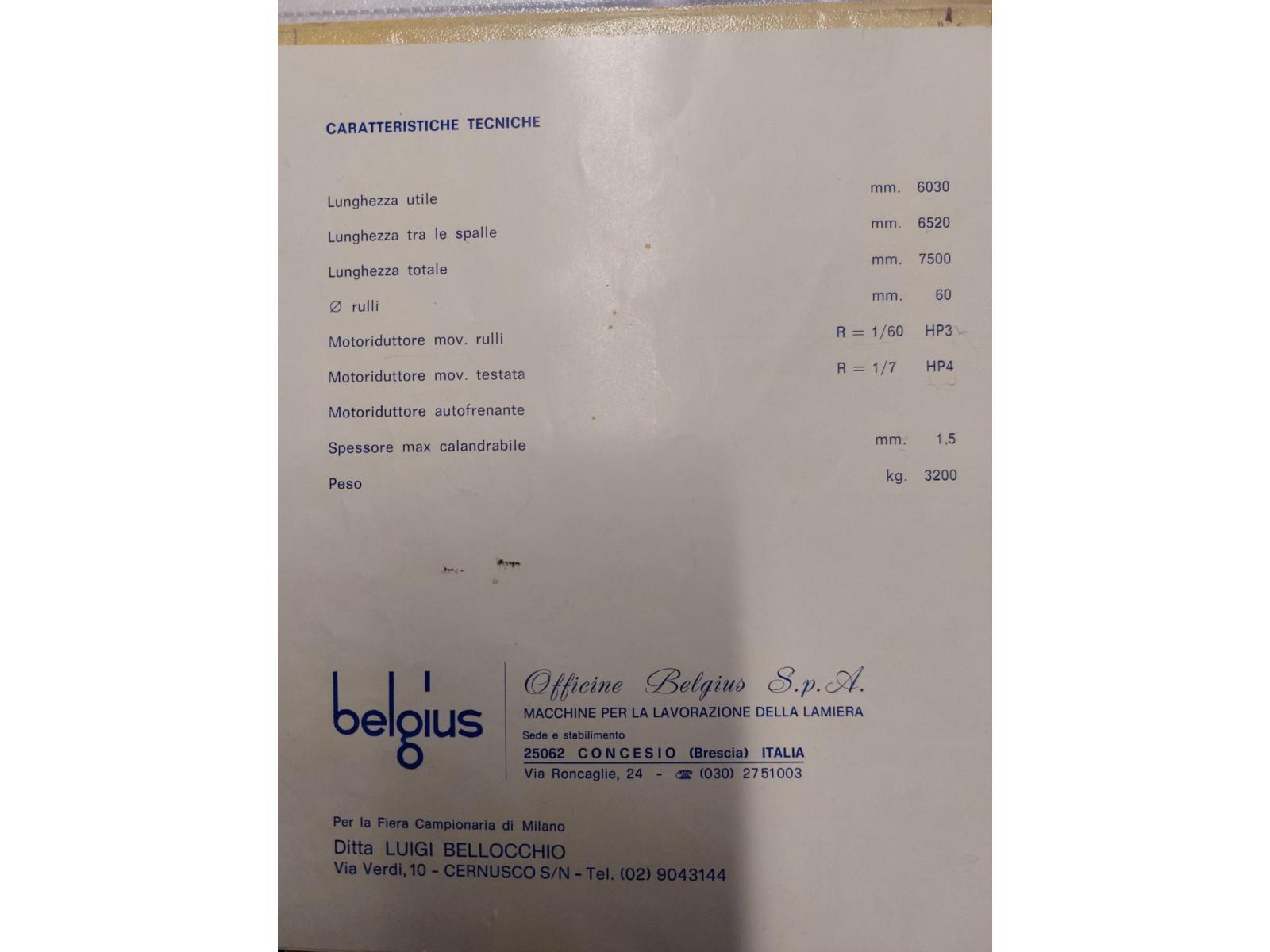 PRESSA PIEGATRICE BELGIUS 60CL 60