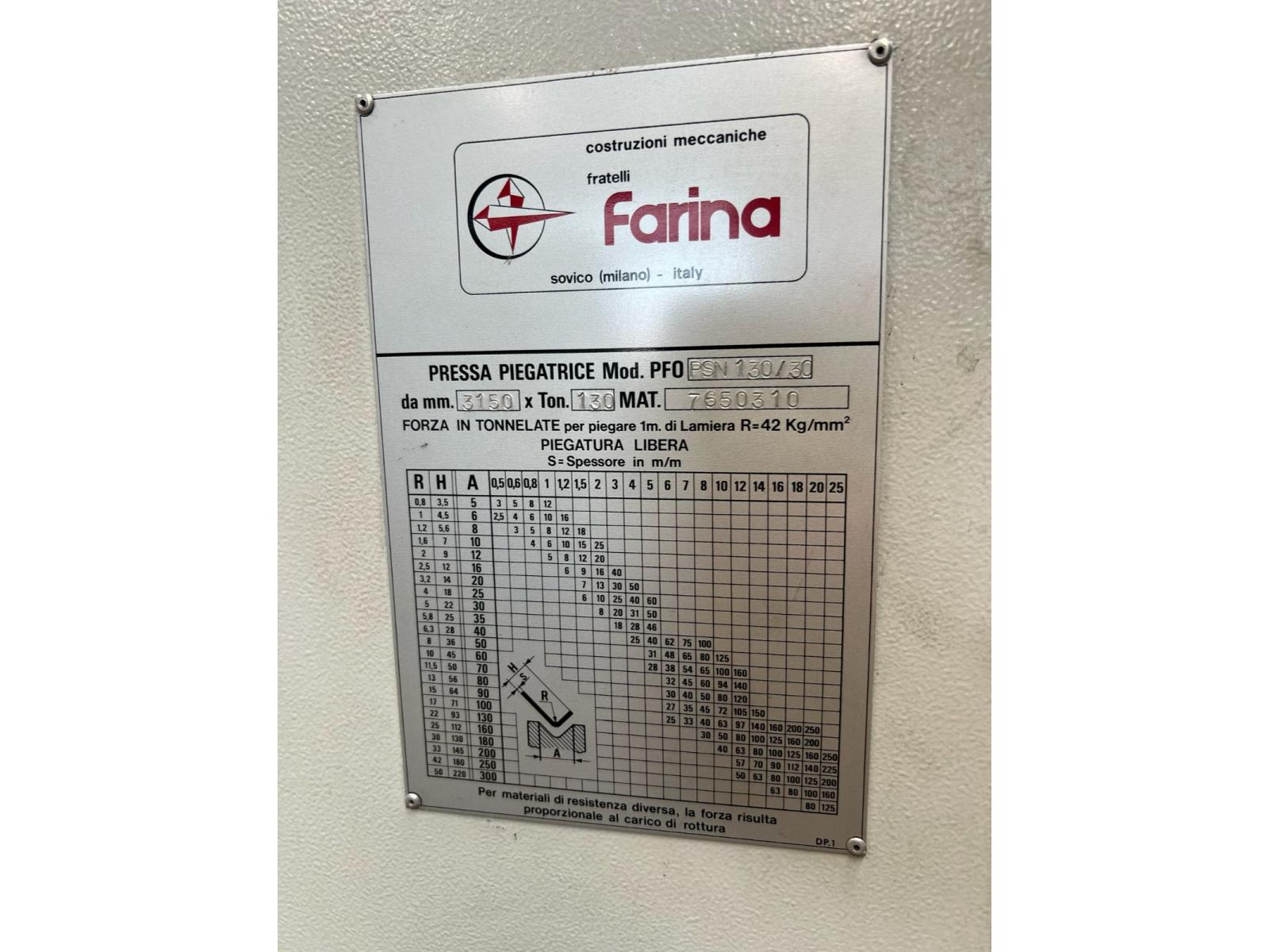 PRESSA PIEGATRICE FARINA